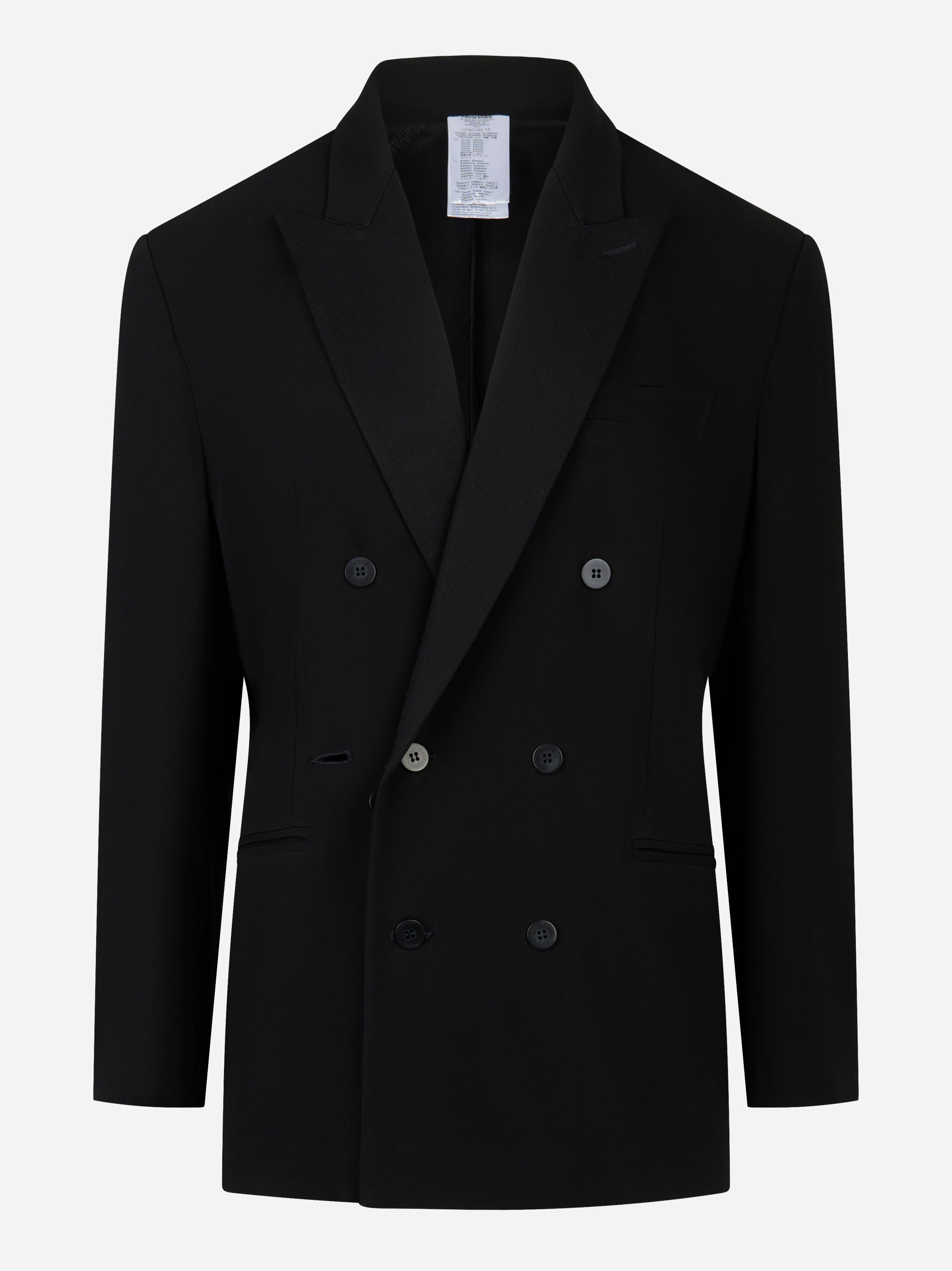 Blazer doppiopetto nero Smoking