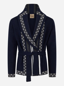 Giacca jacquard con cintura