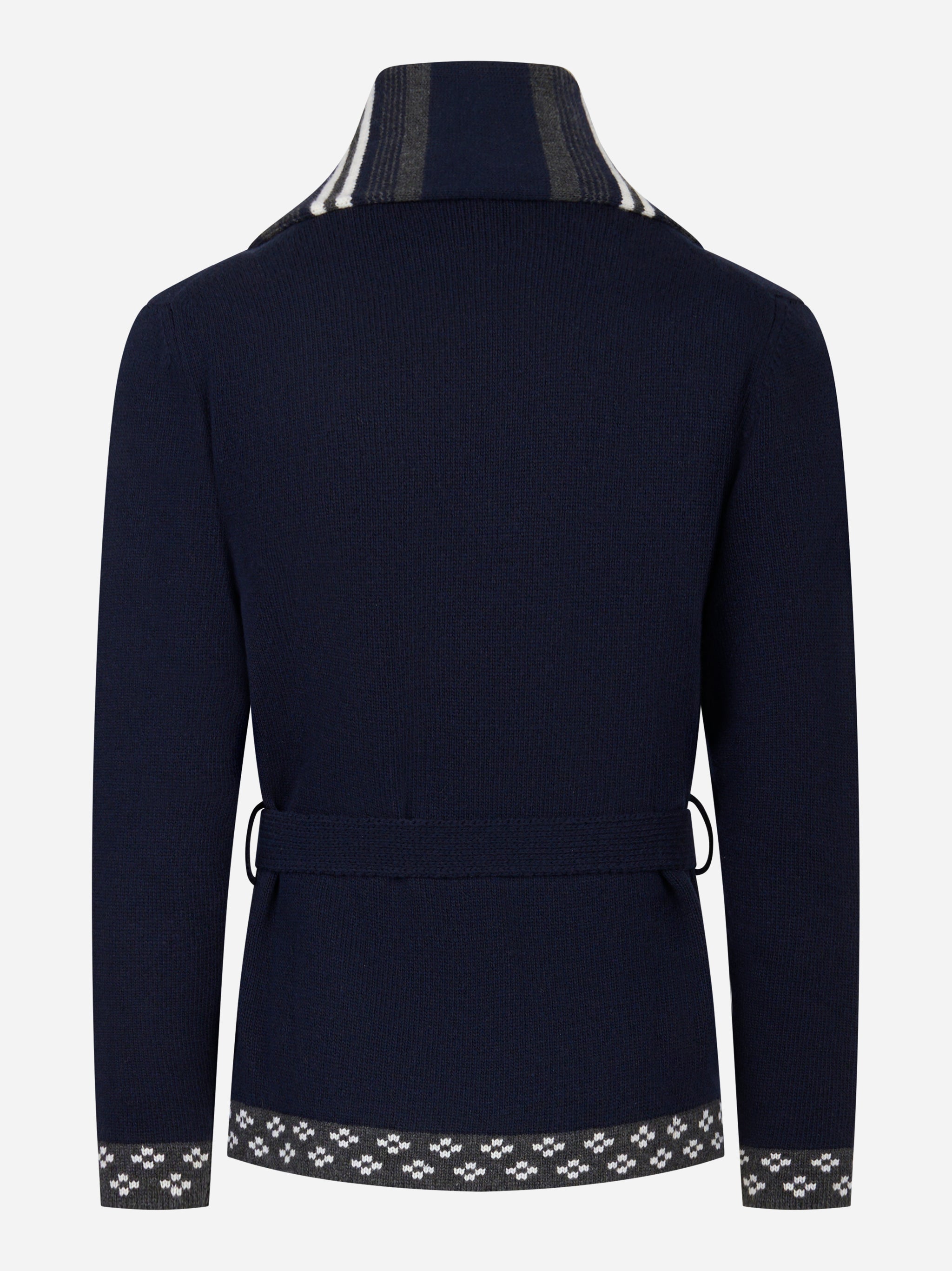 Giacca jacquard con cintura