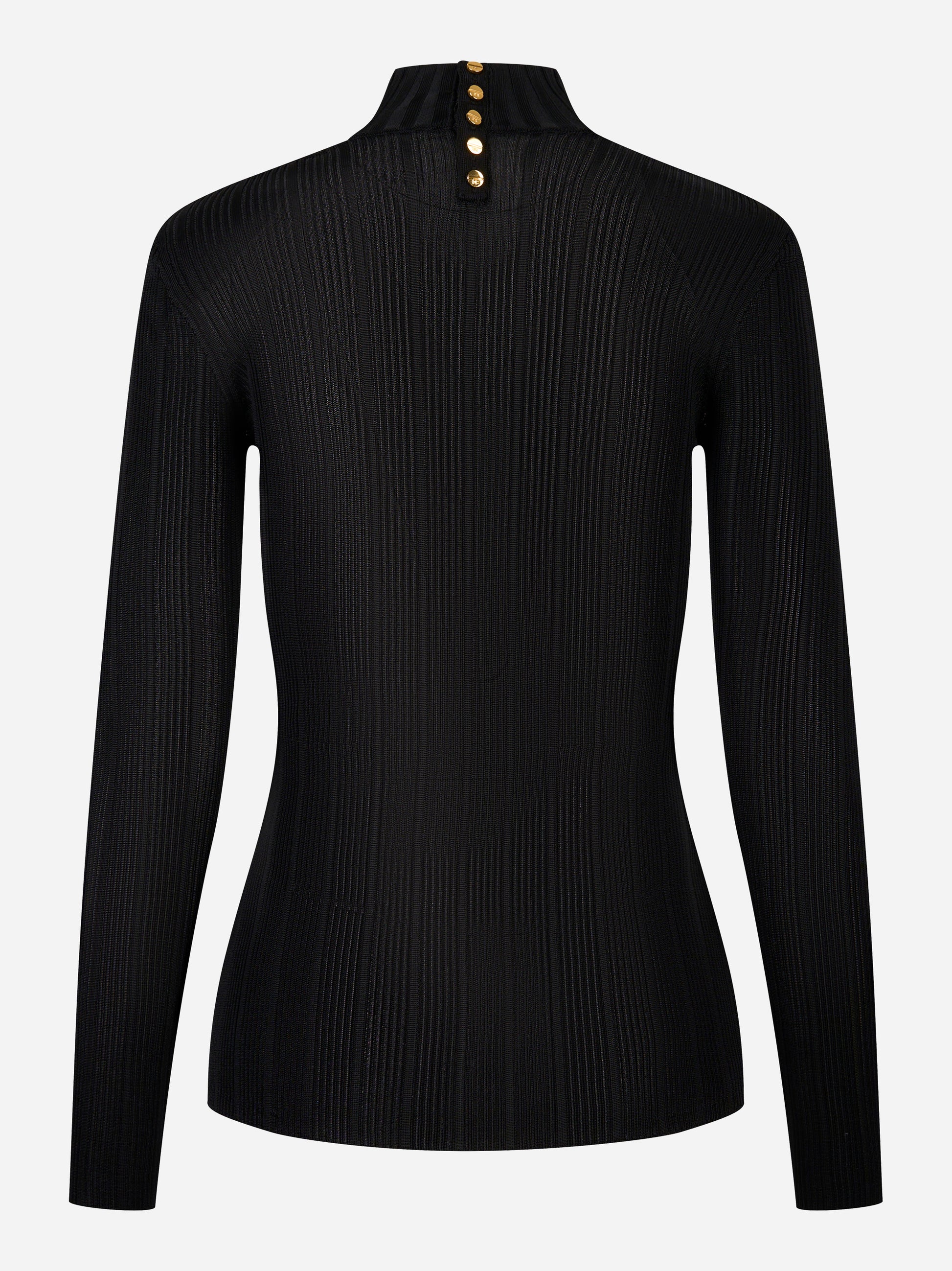 Elisabetta Franchi Maglia in filato di viscosa con dettagli logo MK22S56E2110