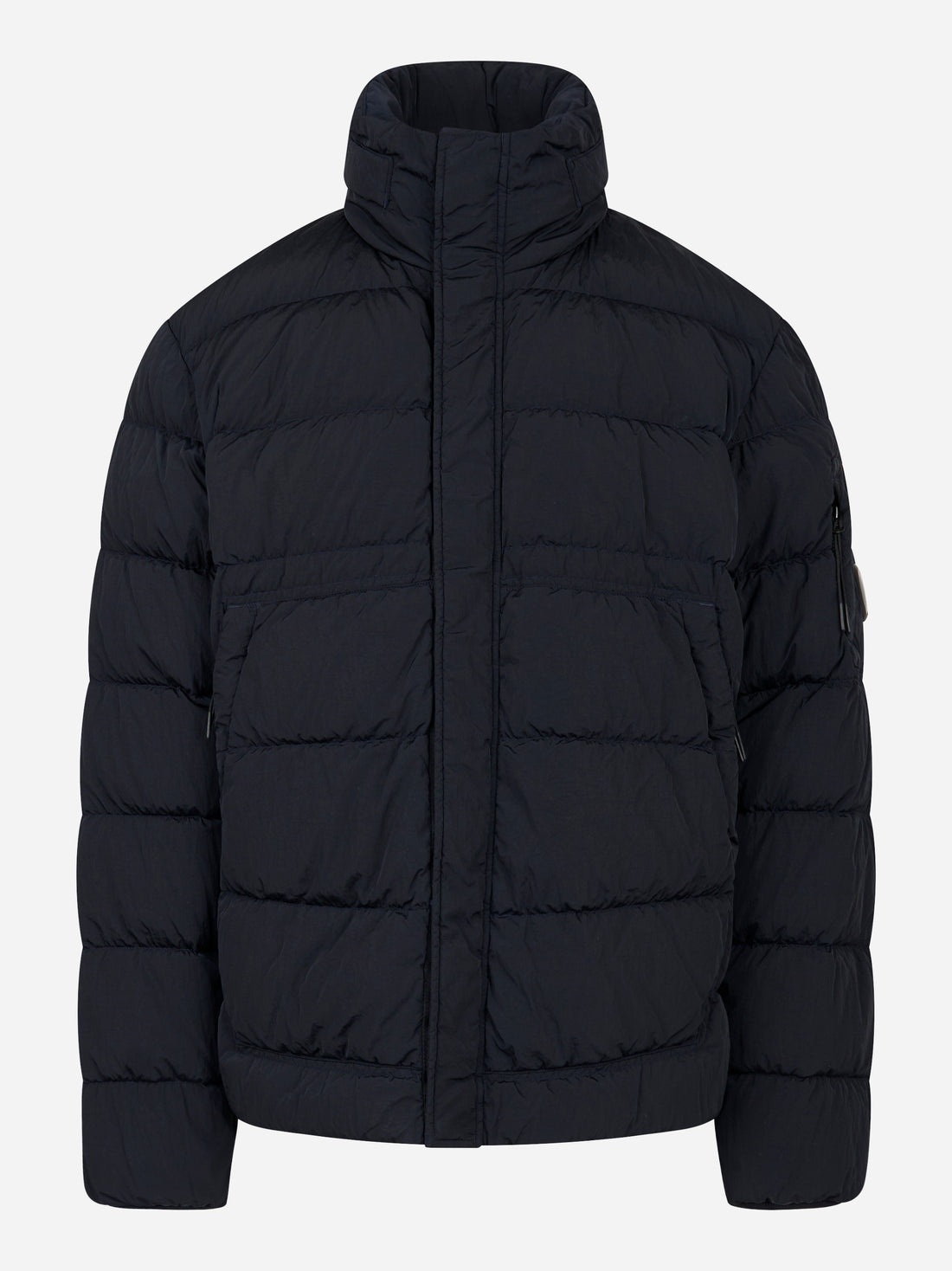 Piumino in chrome blu