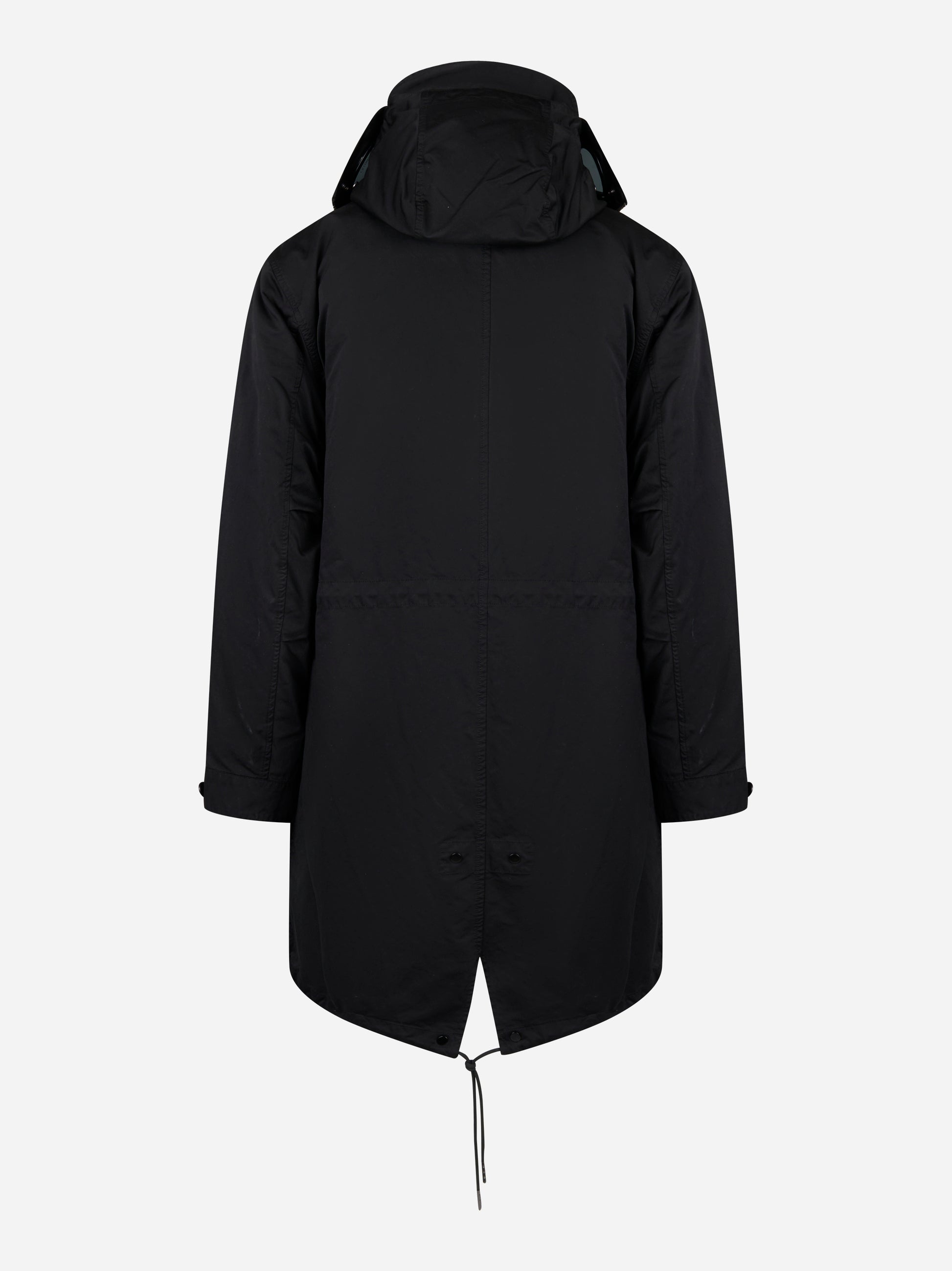 Parka in micro kei nero