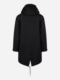 Parka in micro kei nero