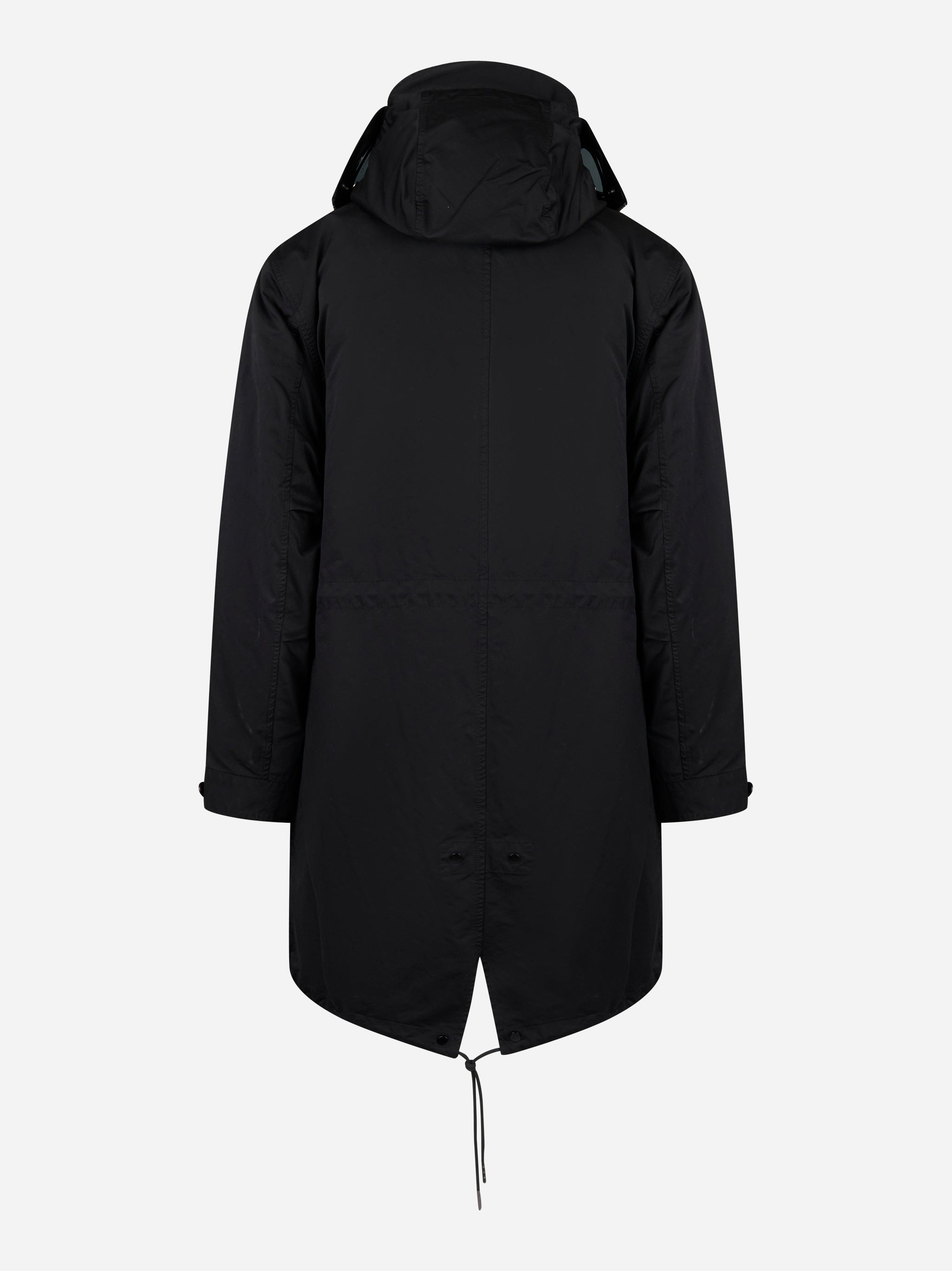 Parka in micro kei nero