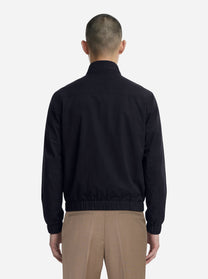 Bomber in nylon stretch blu