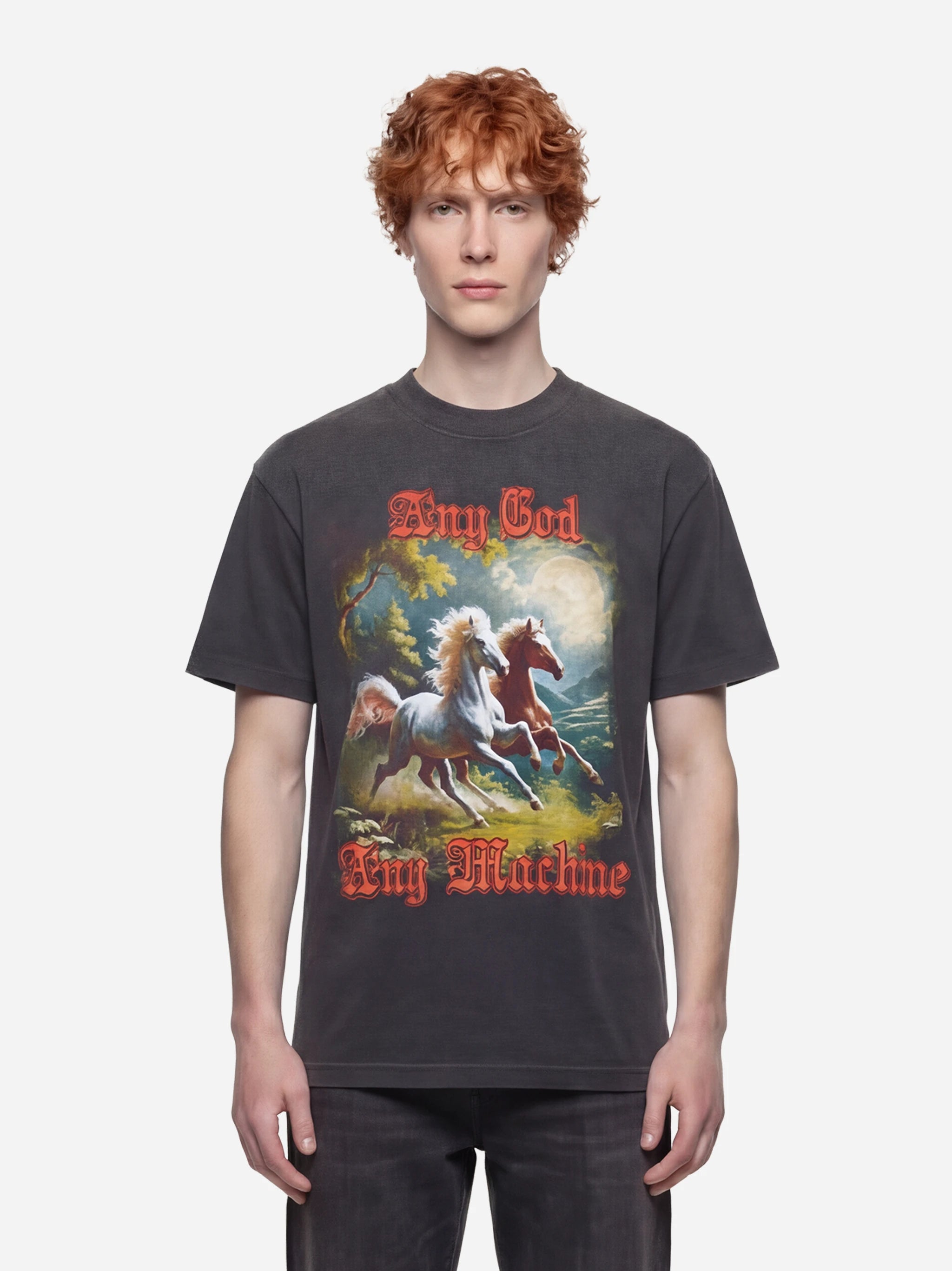 T-shirt Horseplay nera