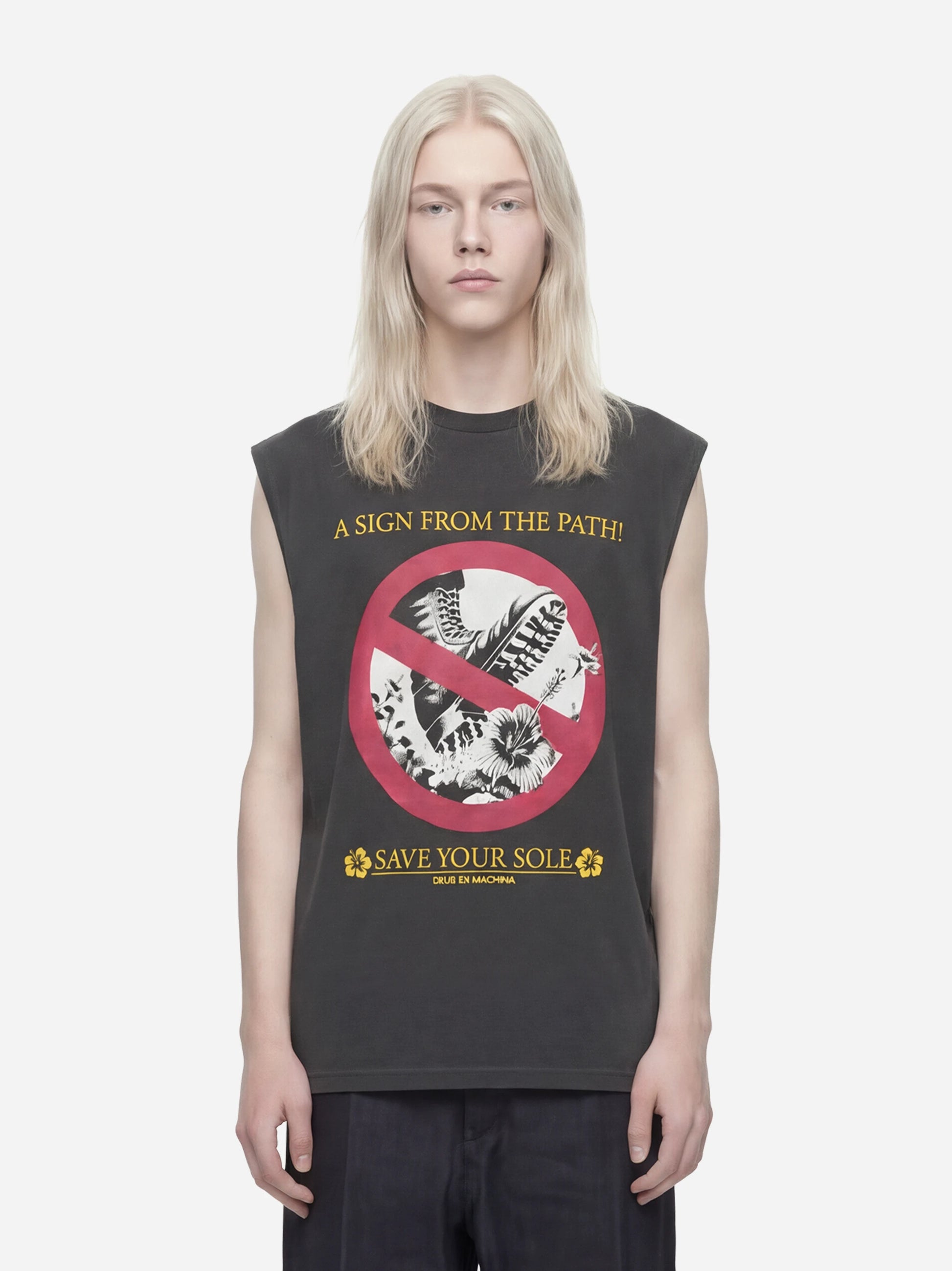 T-shirt Save Your Sole grigia