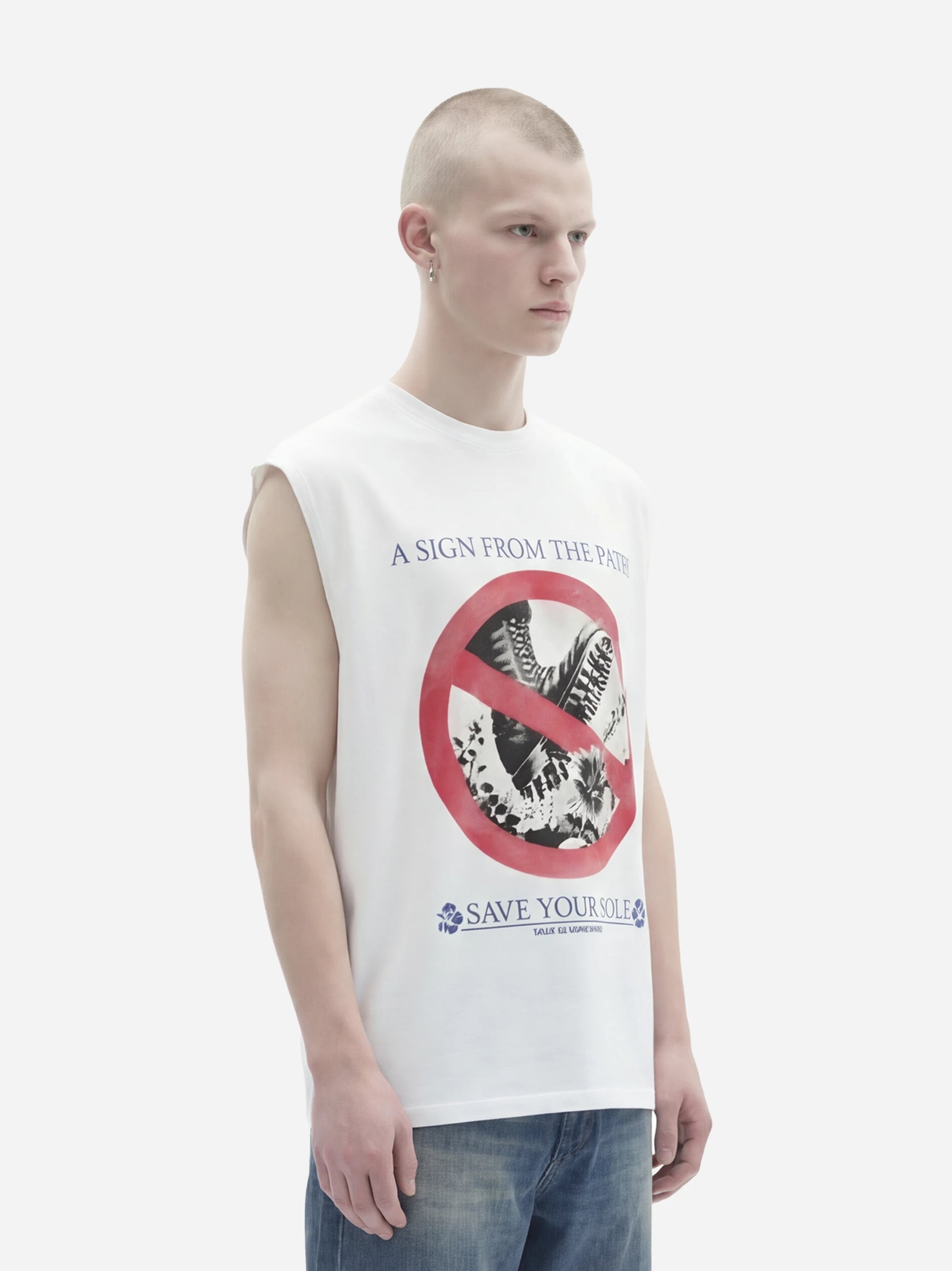 T-shirt Save Your Sole bianca