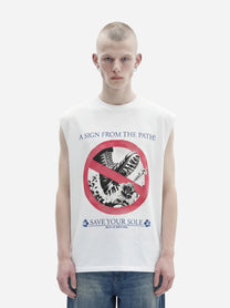 T-shirt Save Your Sole bianca