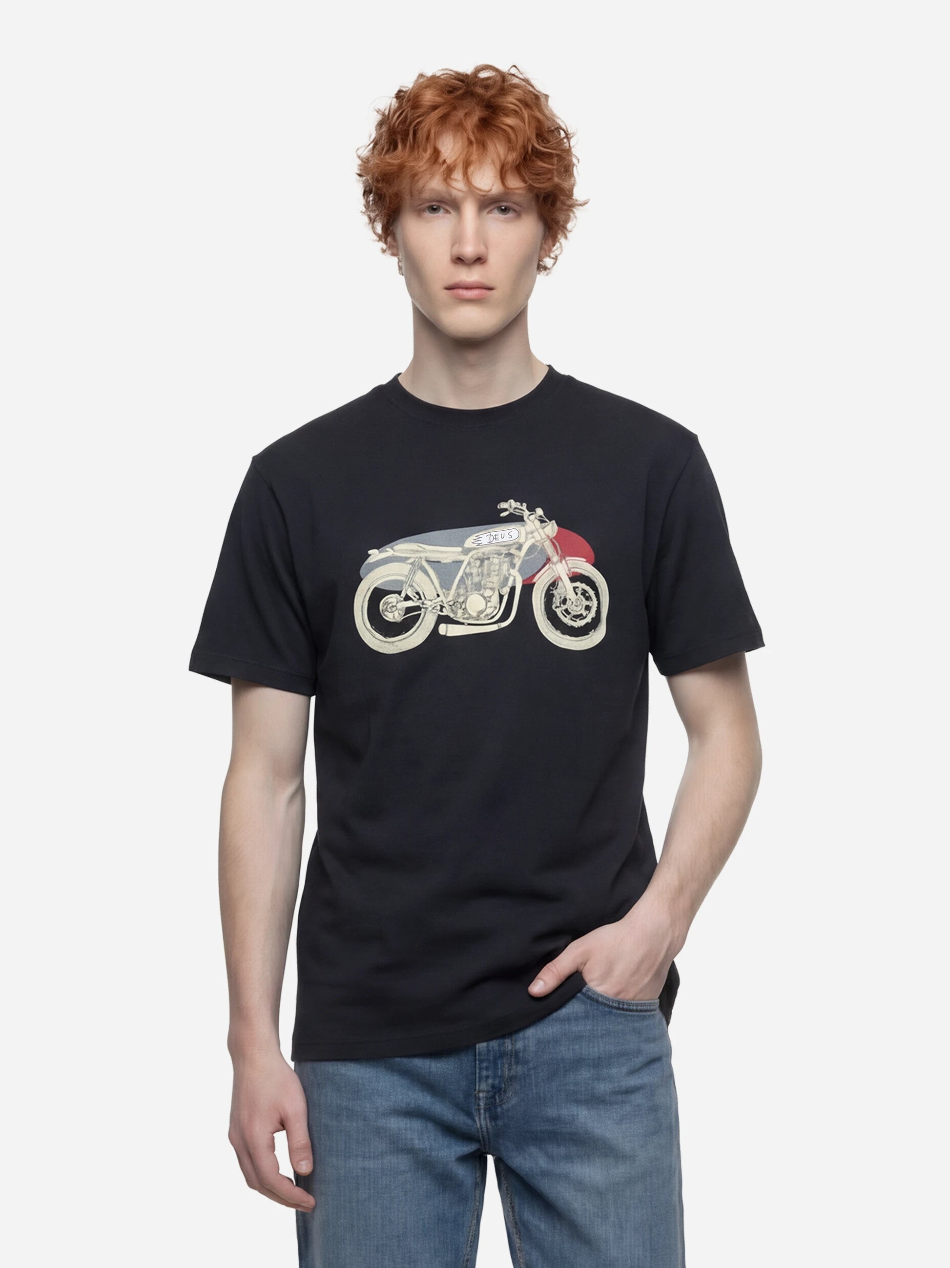 T-shirt DEUS EX MACHINA BLACK D261MTS148 Nero