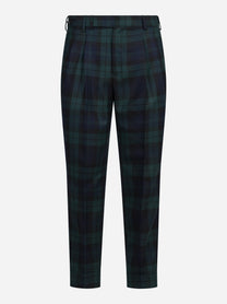 Pantalone motivo tartan Carrot verde PT TORINO – immagine 1 di 3