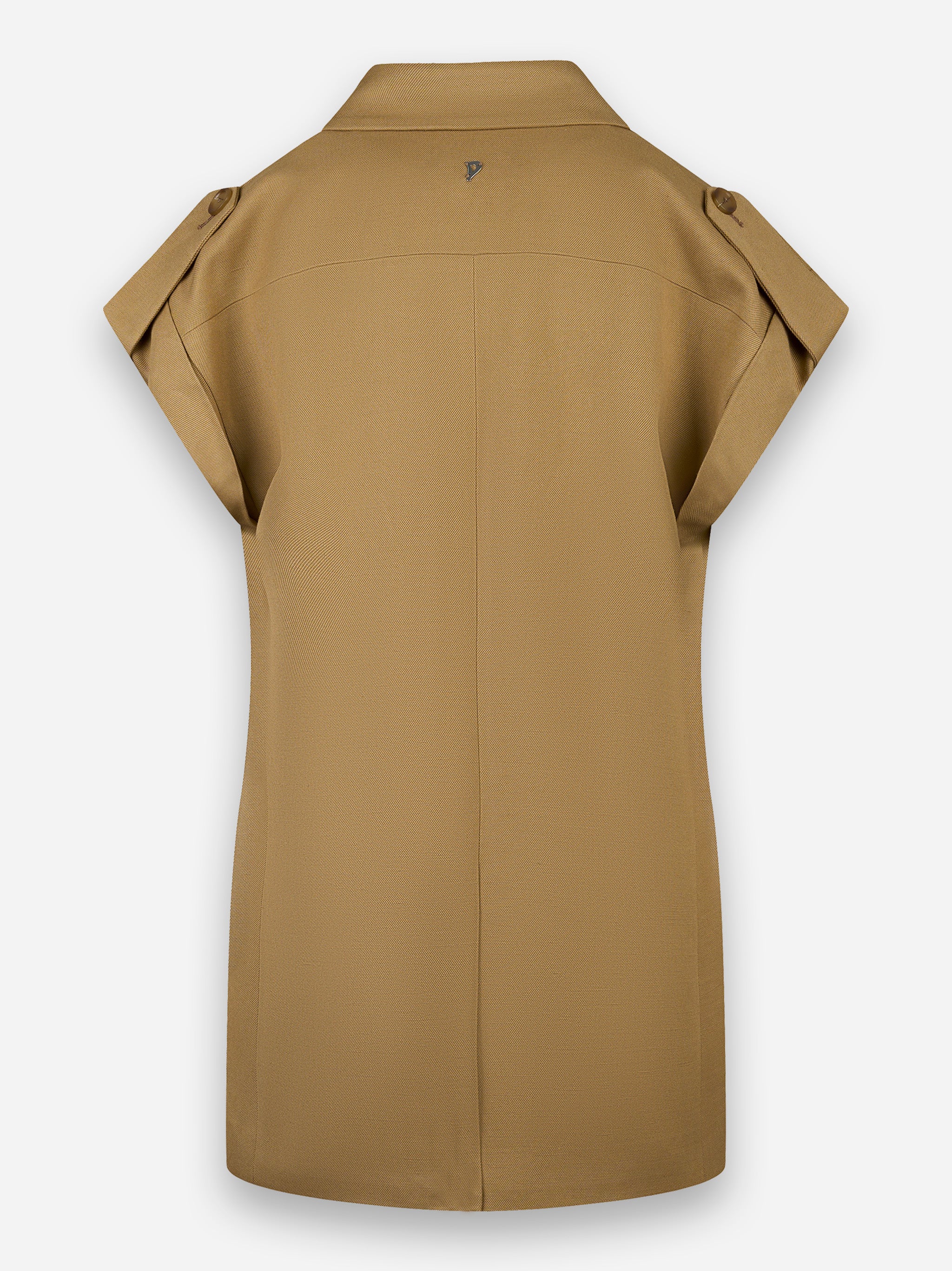 Gilet doppiopetto con chiusura a sei bottoni Beige