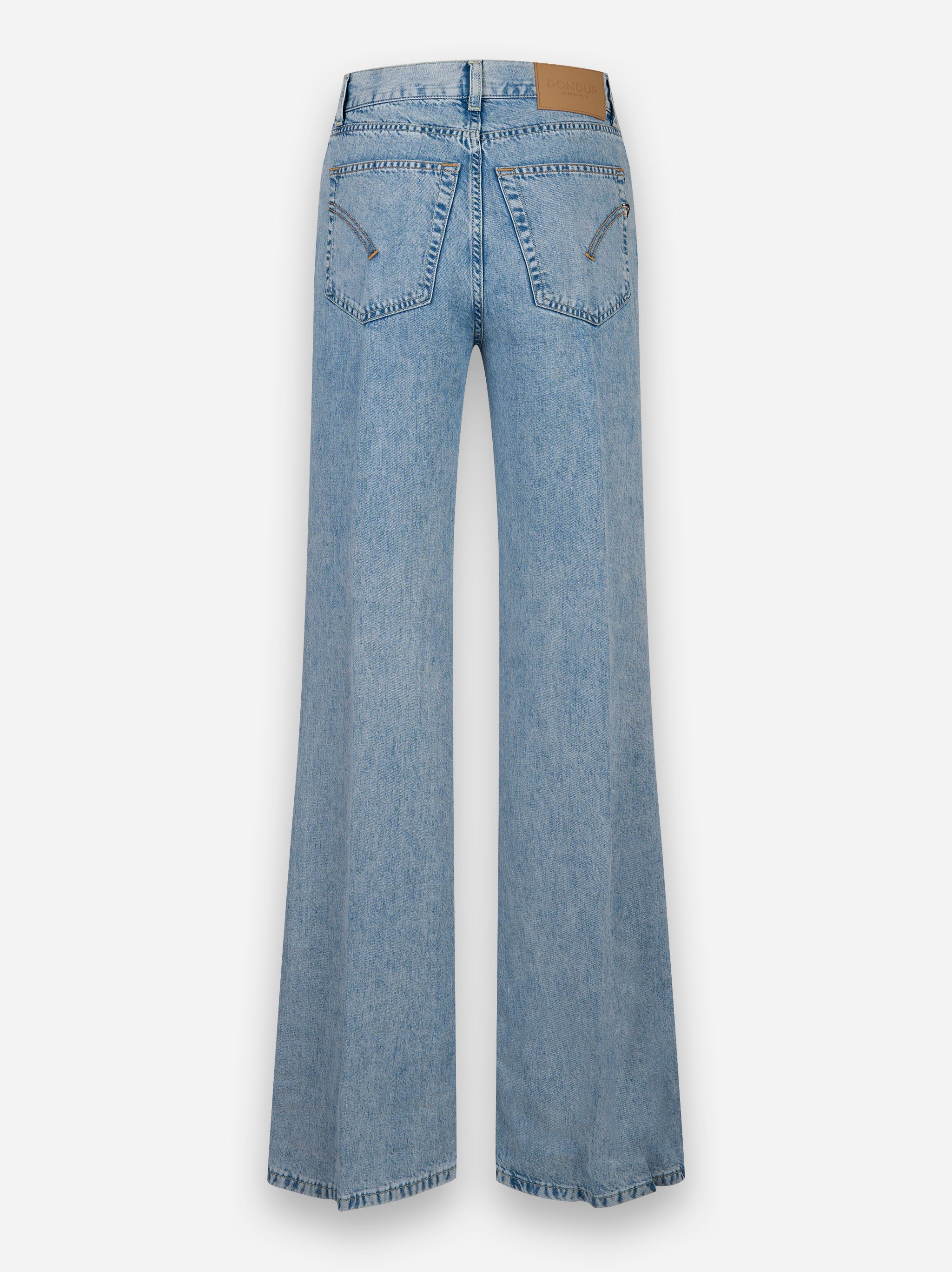 Jeans Gamba ampia con taglio flare Amber Blu