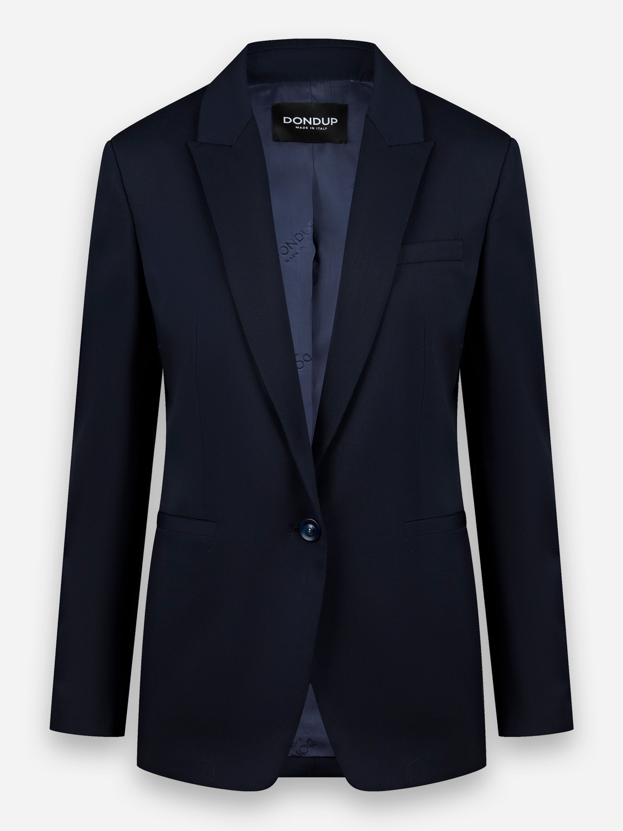 Blazer monopetto con chiusura a un bottone Blu