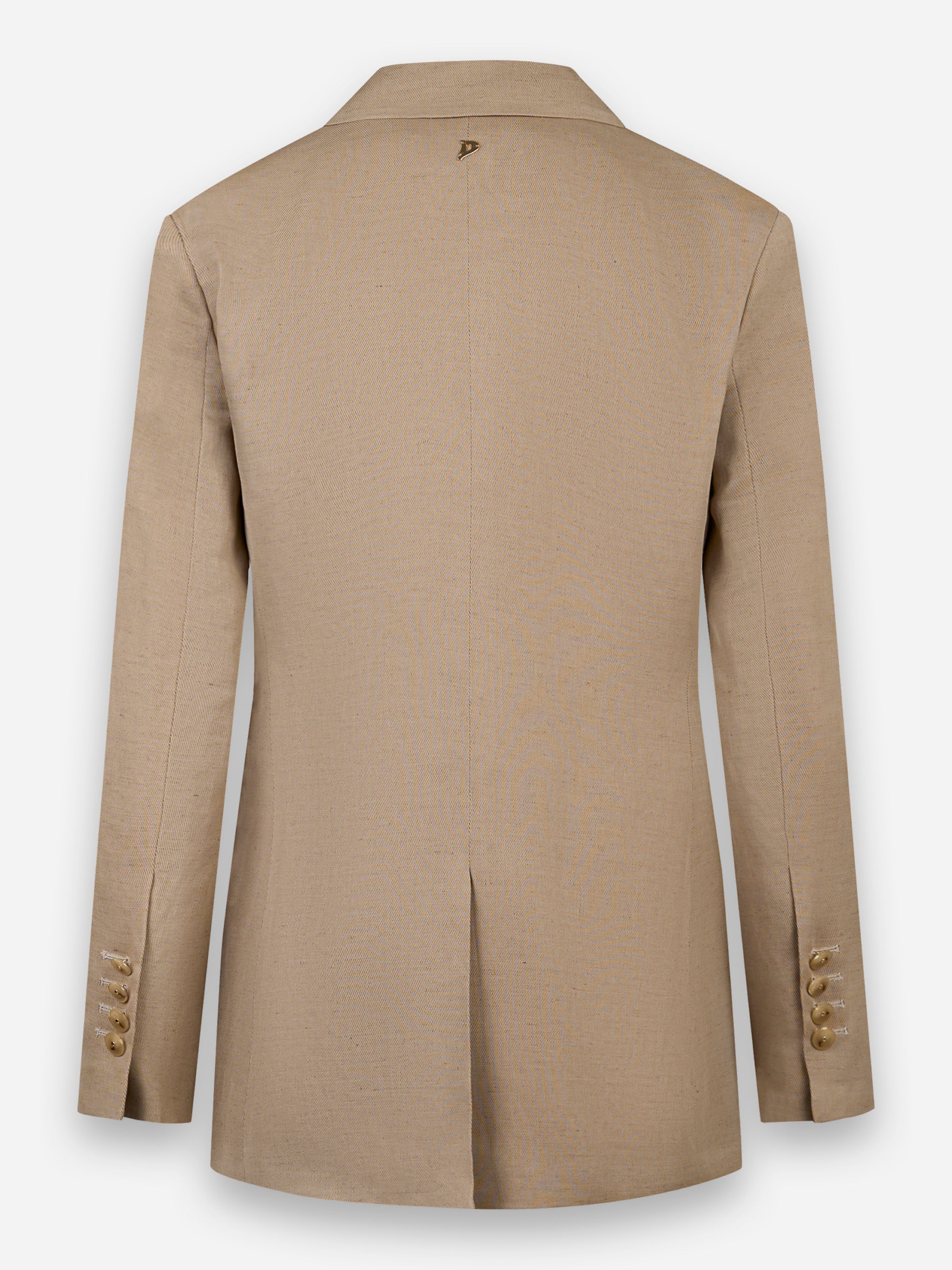 Blazer monopetto con chiusura a un bottone Beige
