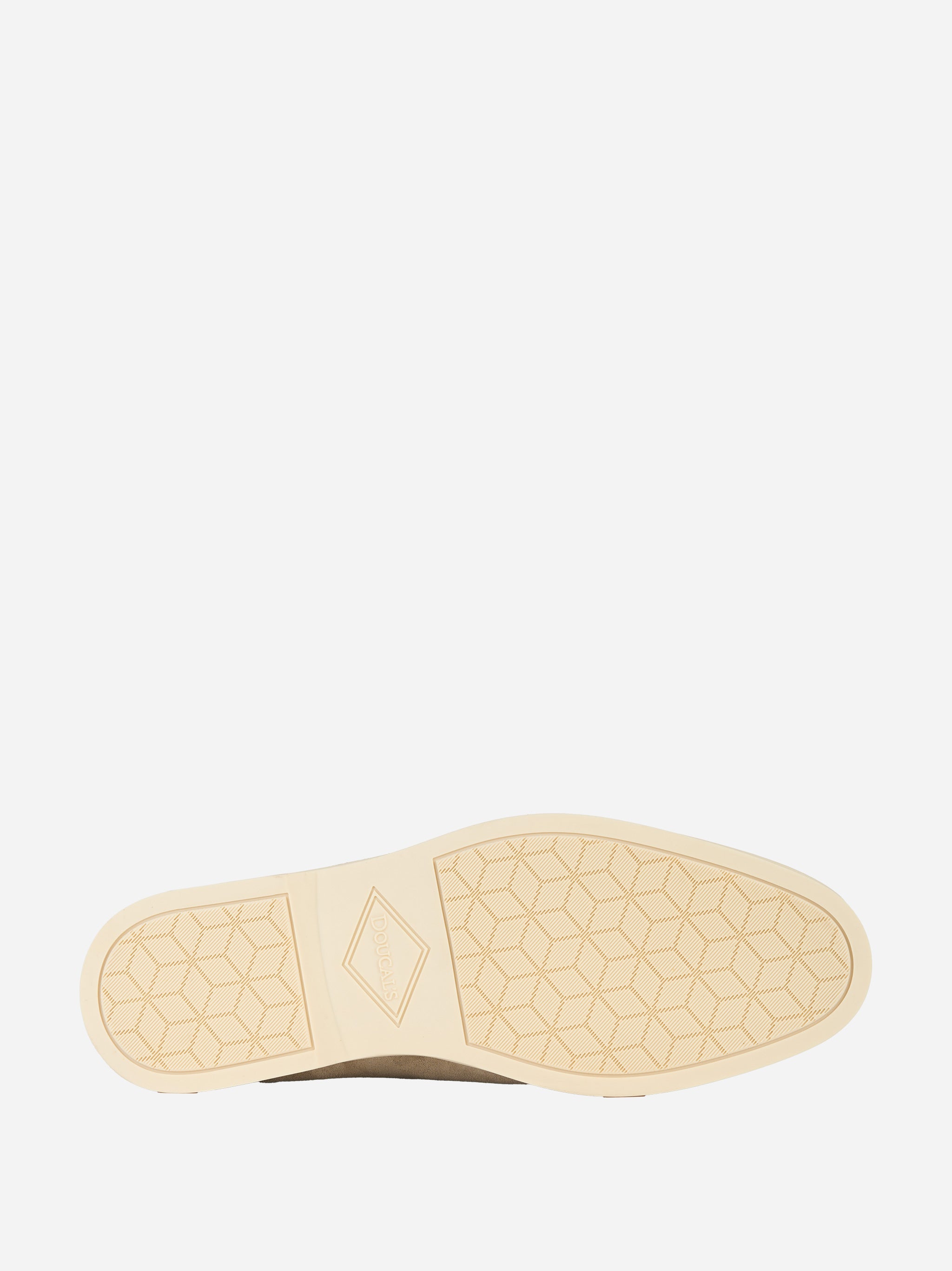 Mocassino in suede con fondo gomma Beige