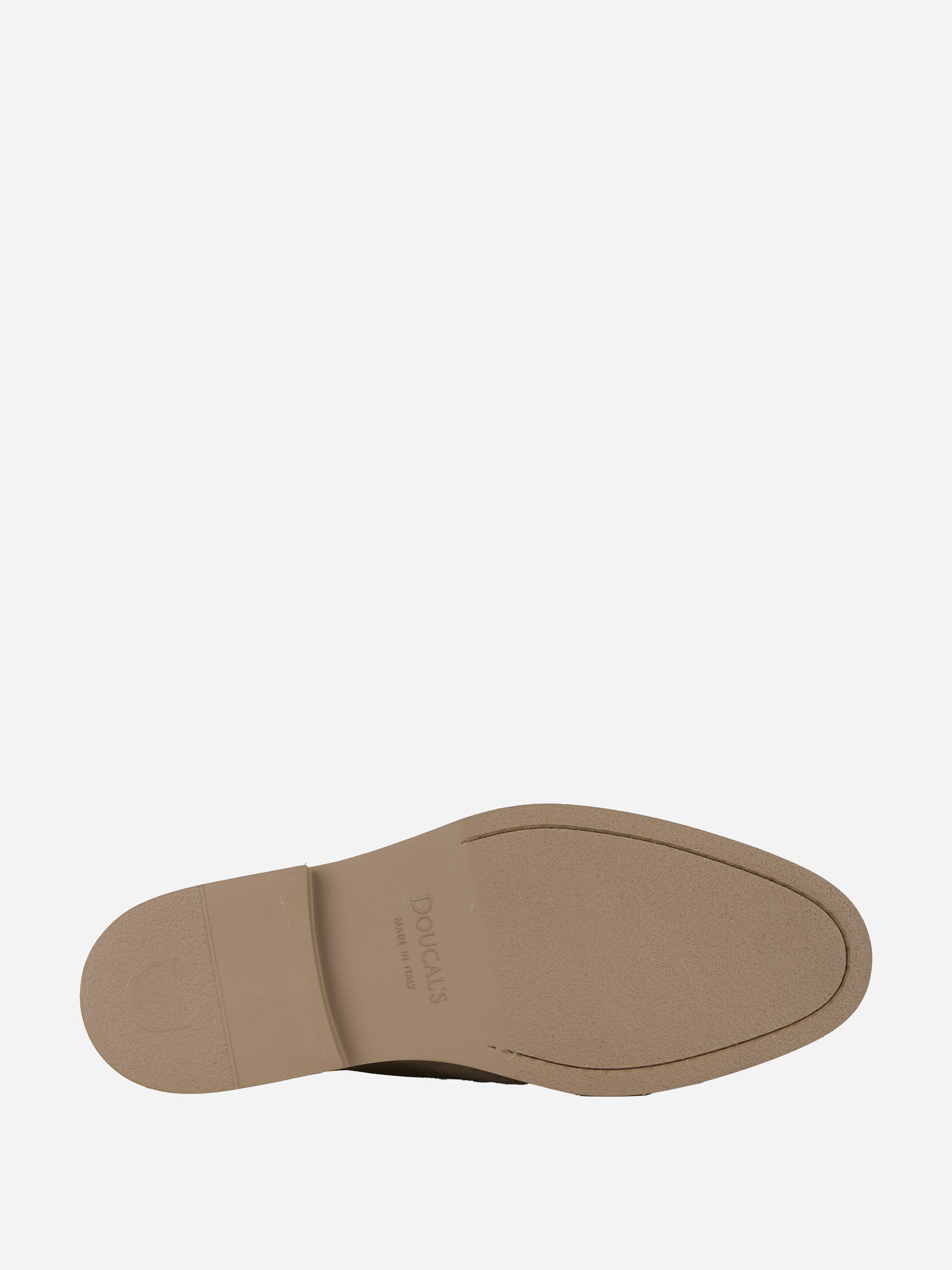 Mocassino in suede con fondo gomma Beige