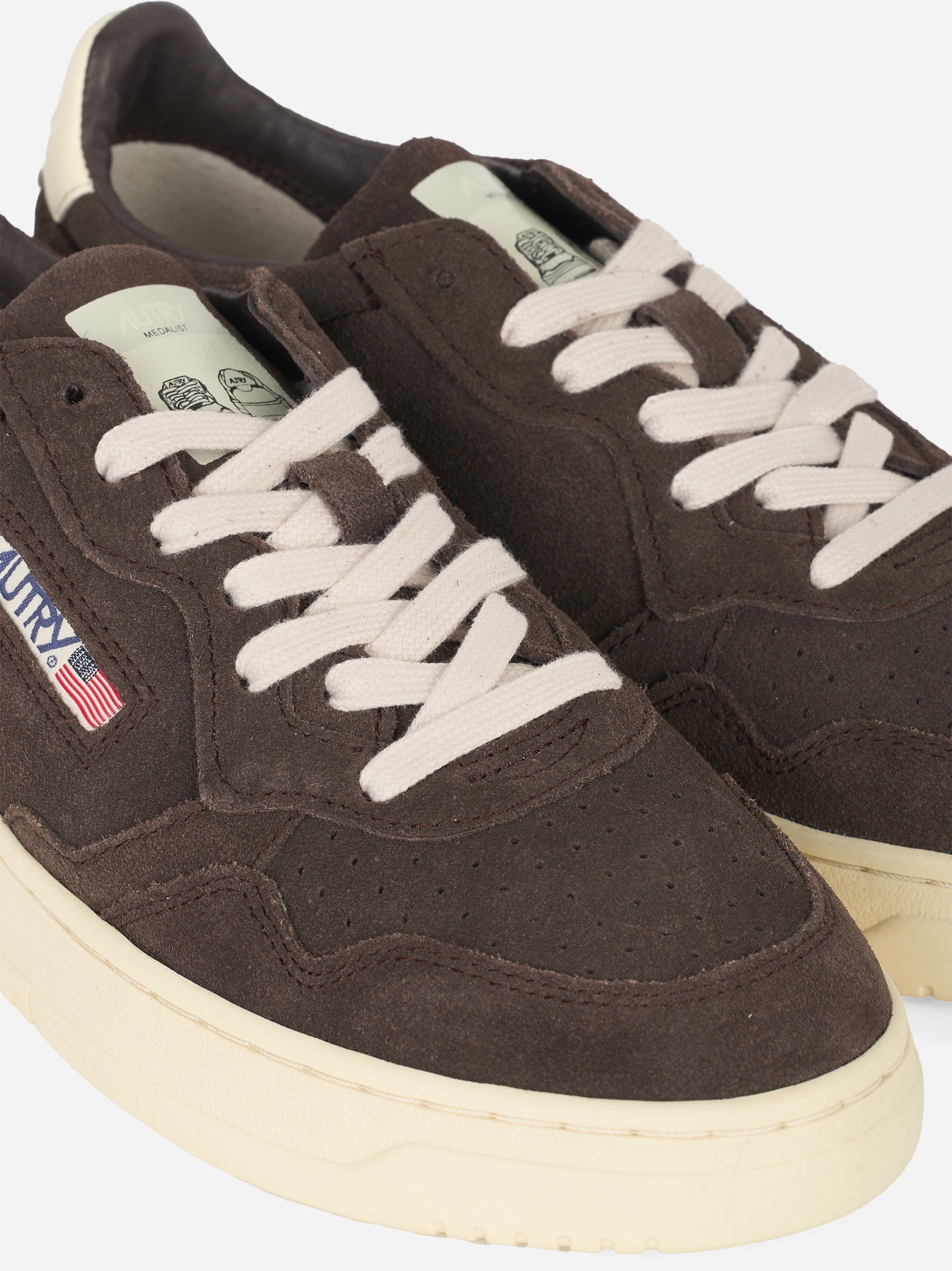 Sneakers Medalist Low in suede Marrone