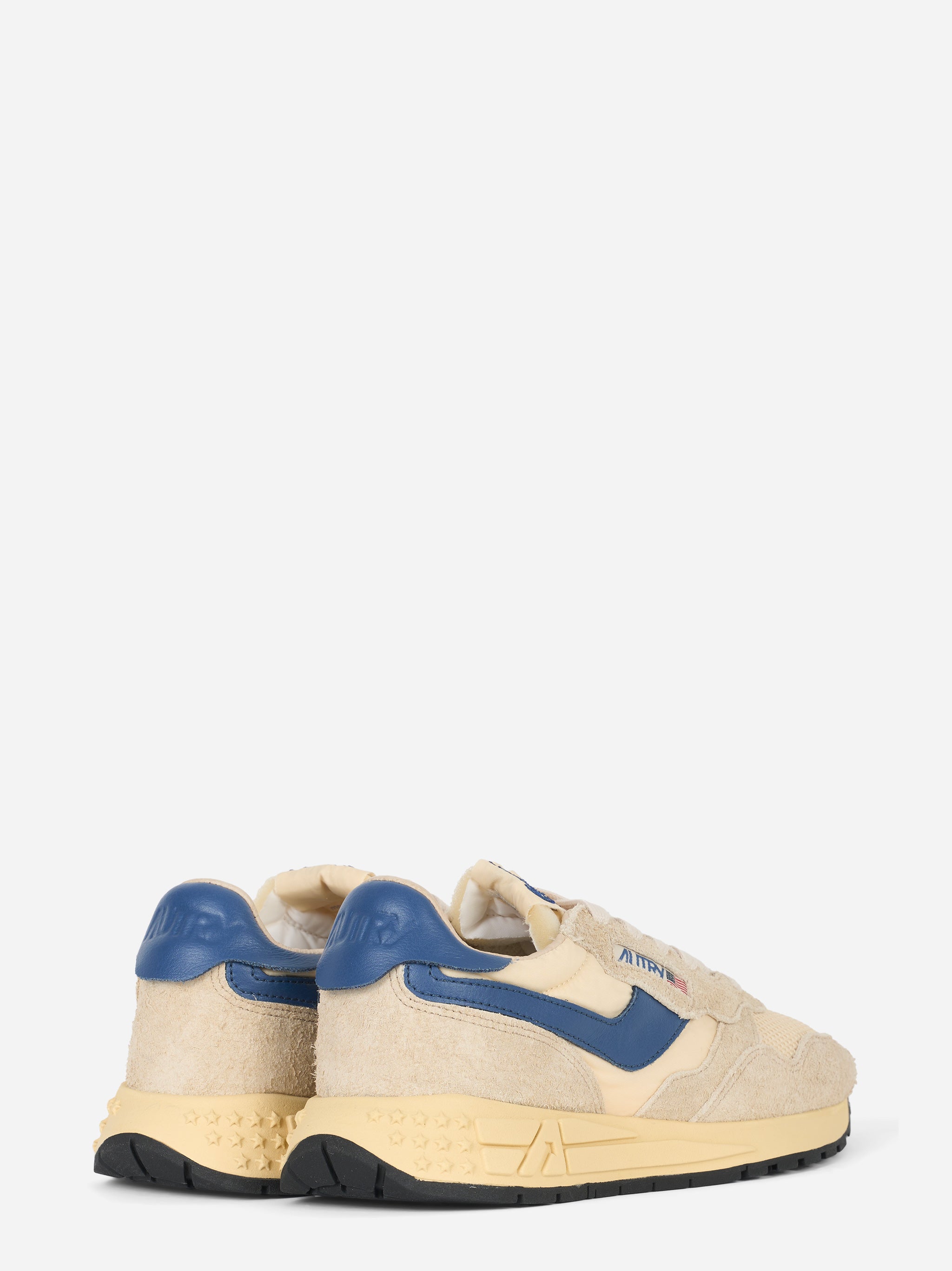 Sneakers Reelwind Low in nylon suede e pelle Beige