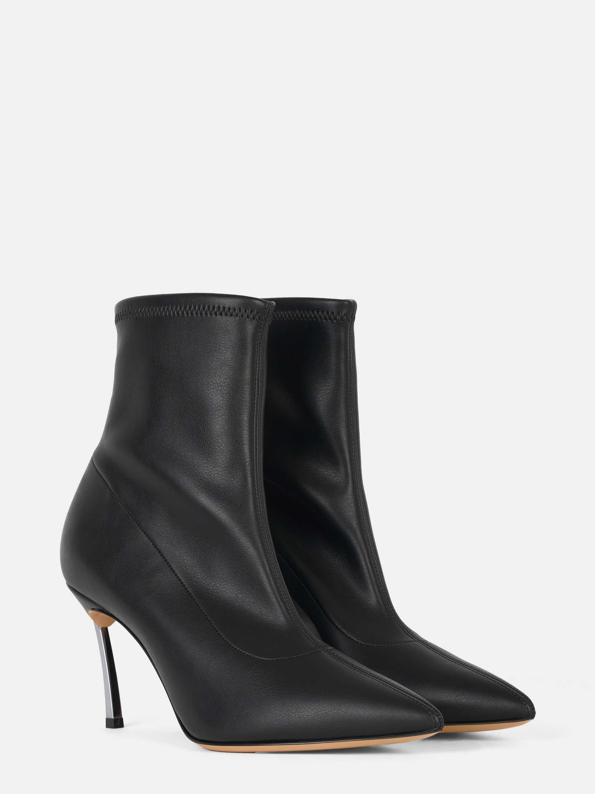 Blade Ankle Boots in nappa stretch Nero