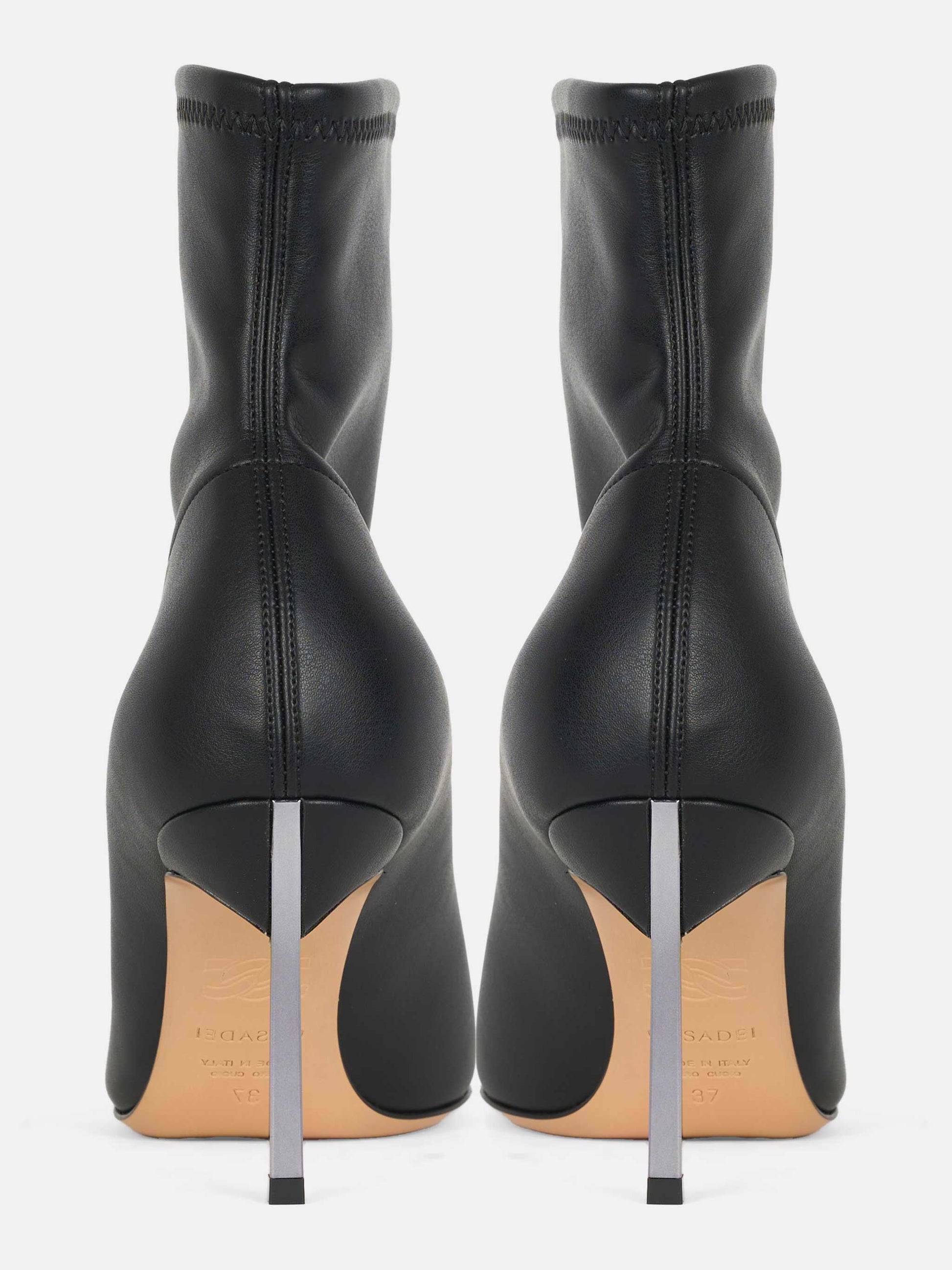 Blade Ankle Boots in nappa stretch Nero