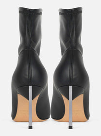 Blade Ankle Boots in nappa stretch Nero