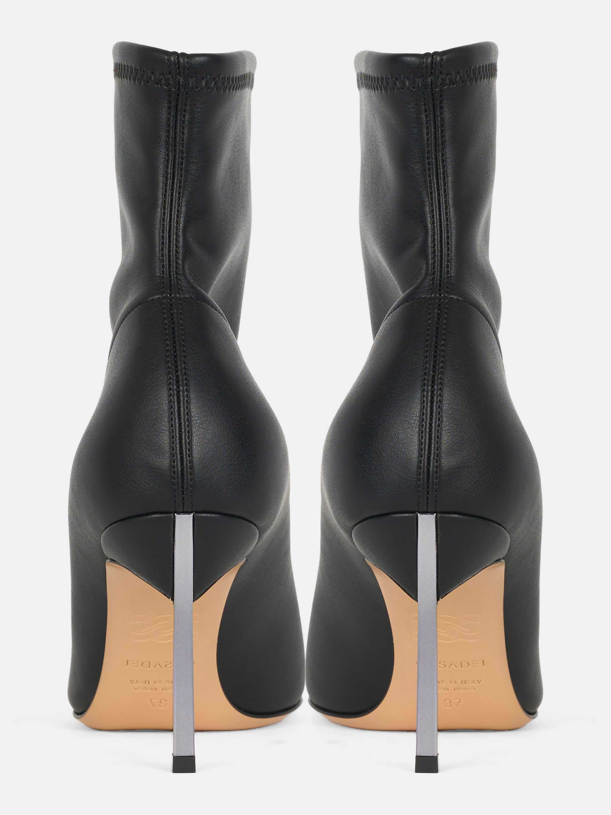 Blade Ankle Boots in nappa stretch Nero