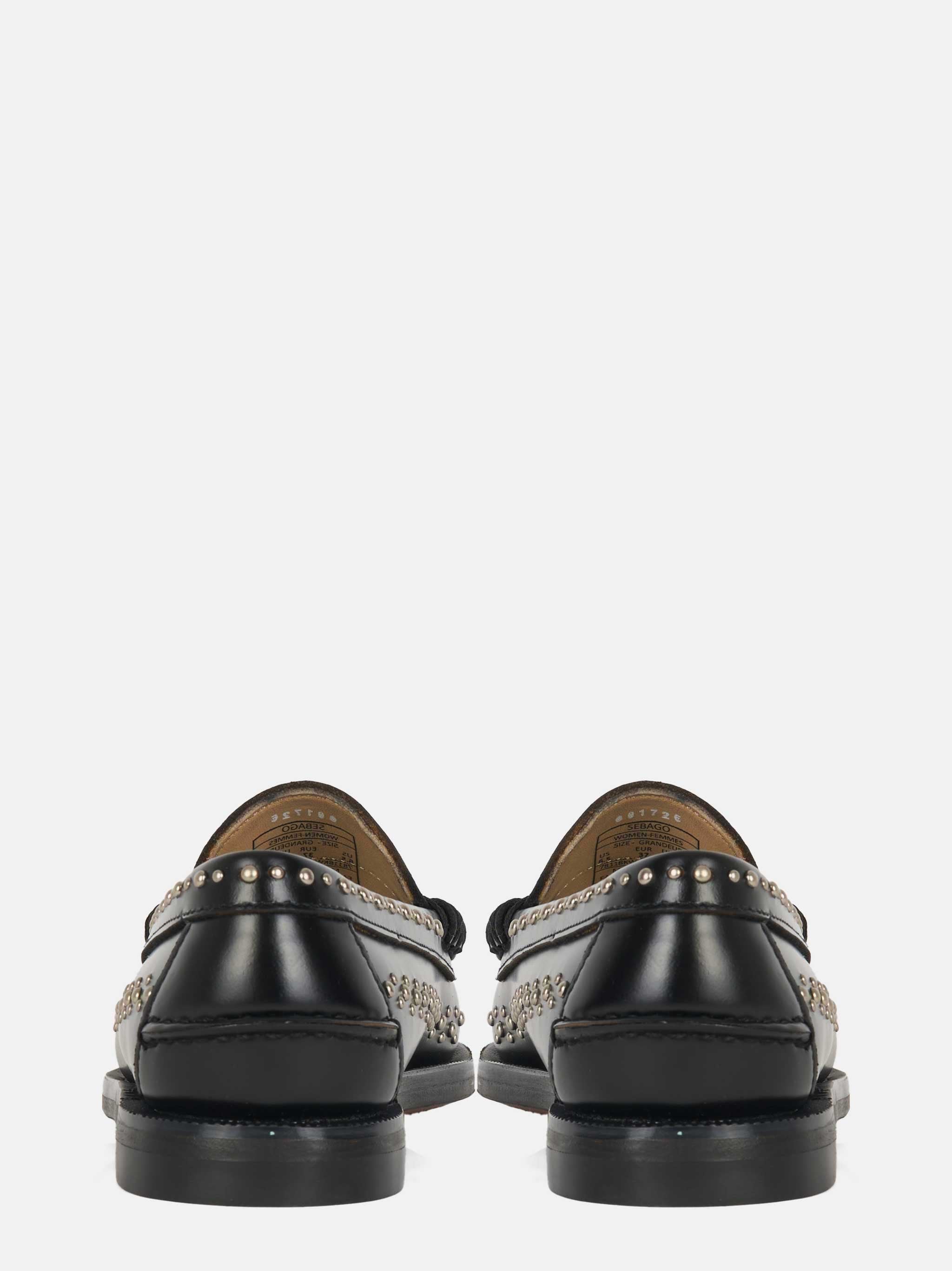 Mocassino Dan Studs in pelle Nero