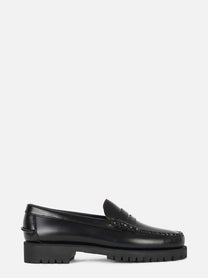Mocassino Dan Lug in pelle Nero