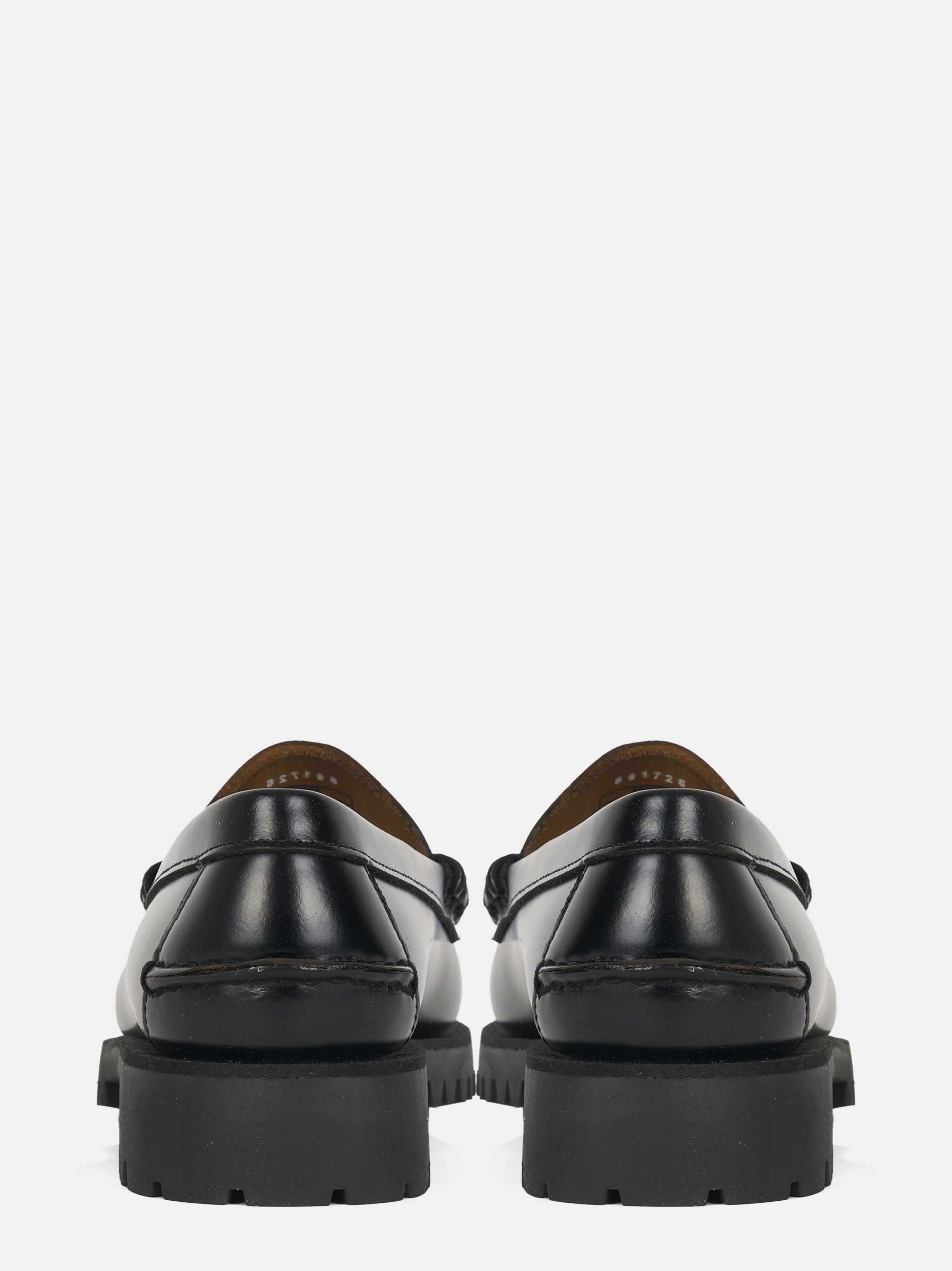 Mocassino Dan Lug in pelle Nero