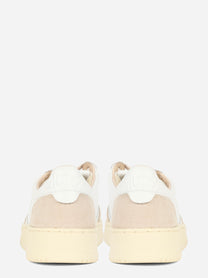 SNEAKERS MEDALIST LOW IN PELLE BIANCA E SUEDE BEIGE