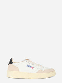 SNEAKERS MEDALIST LOW IN PELLE BIANCA E NERA E SUEDE BEIGE