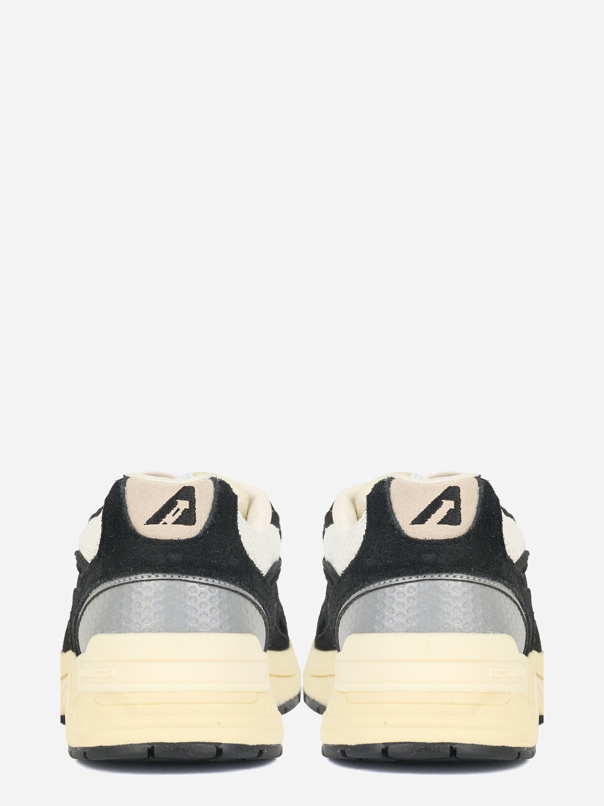 SNEAKERS HYPERWAY IN MESH E SUEDE NERO E ARGENTO