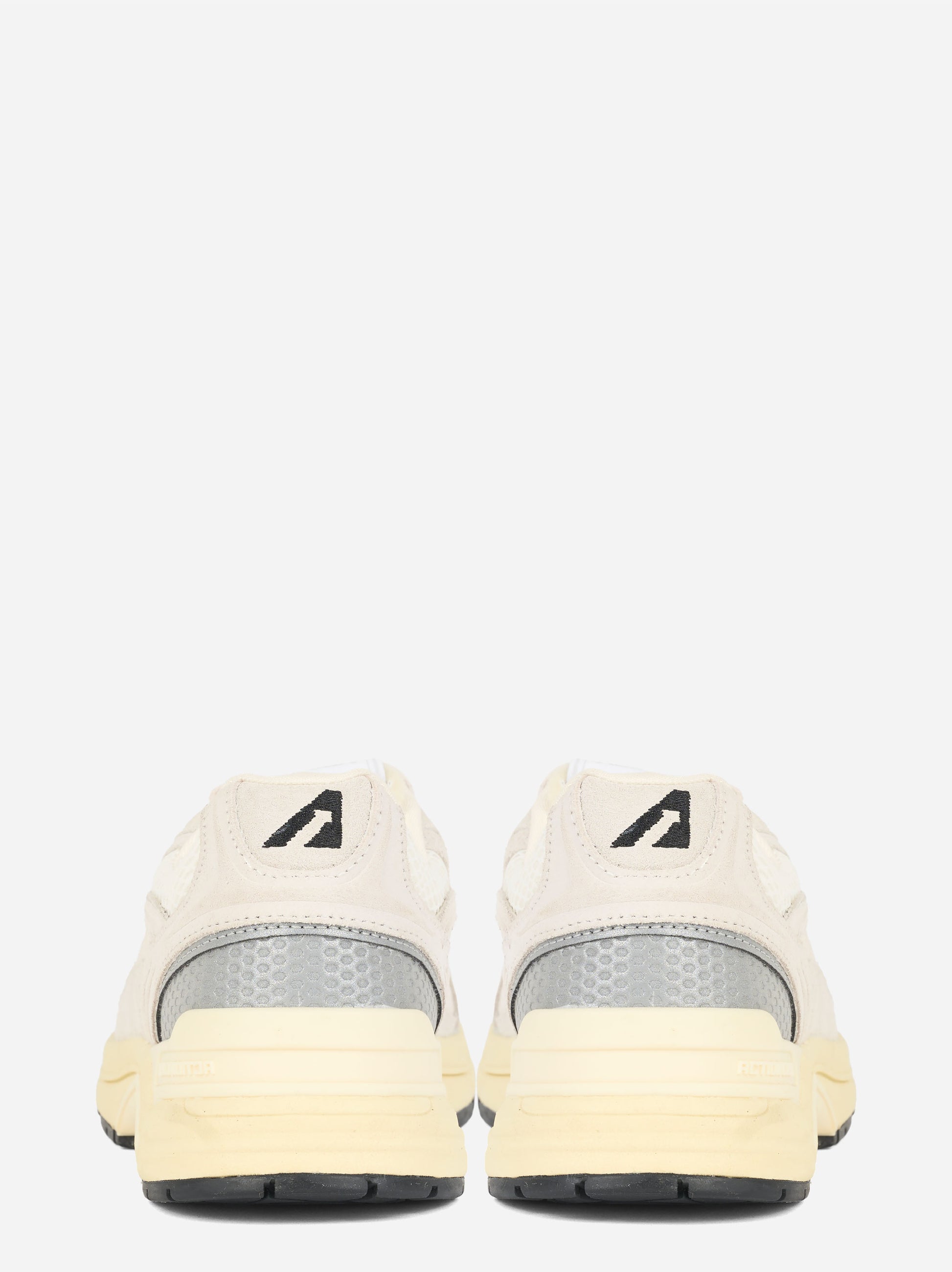 SNEAKERS HYPERWAY IN MESH E SUEDE BIANCO E ARGENTO