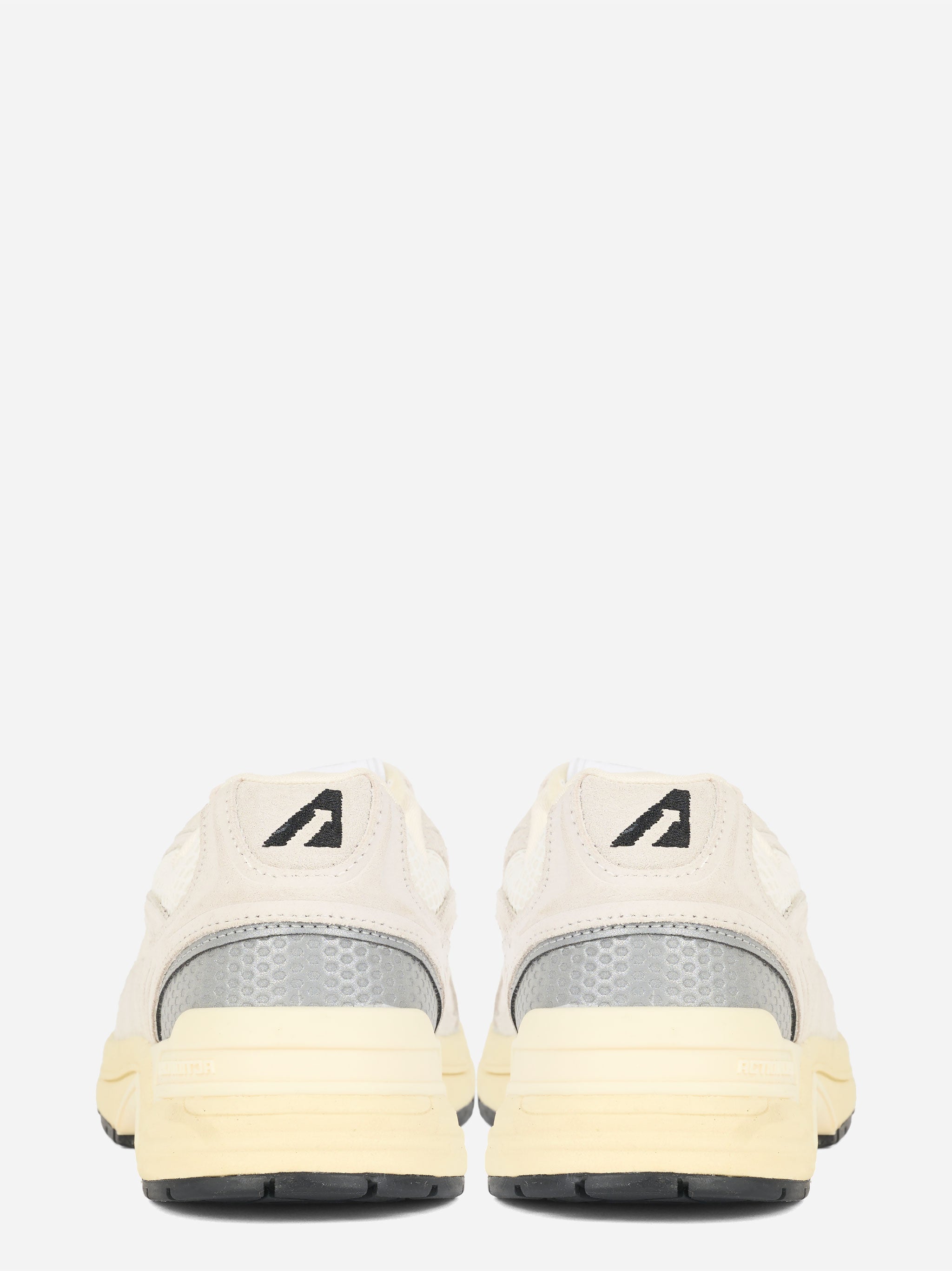 SNEAKERS HYPERWAY IN MESH E SUEDE BIANCO E ARGENTO