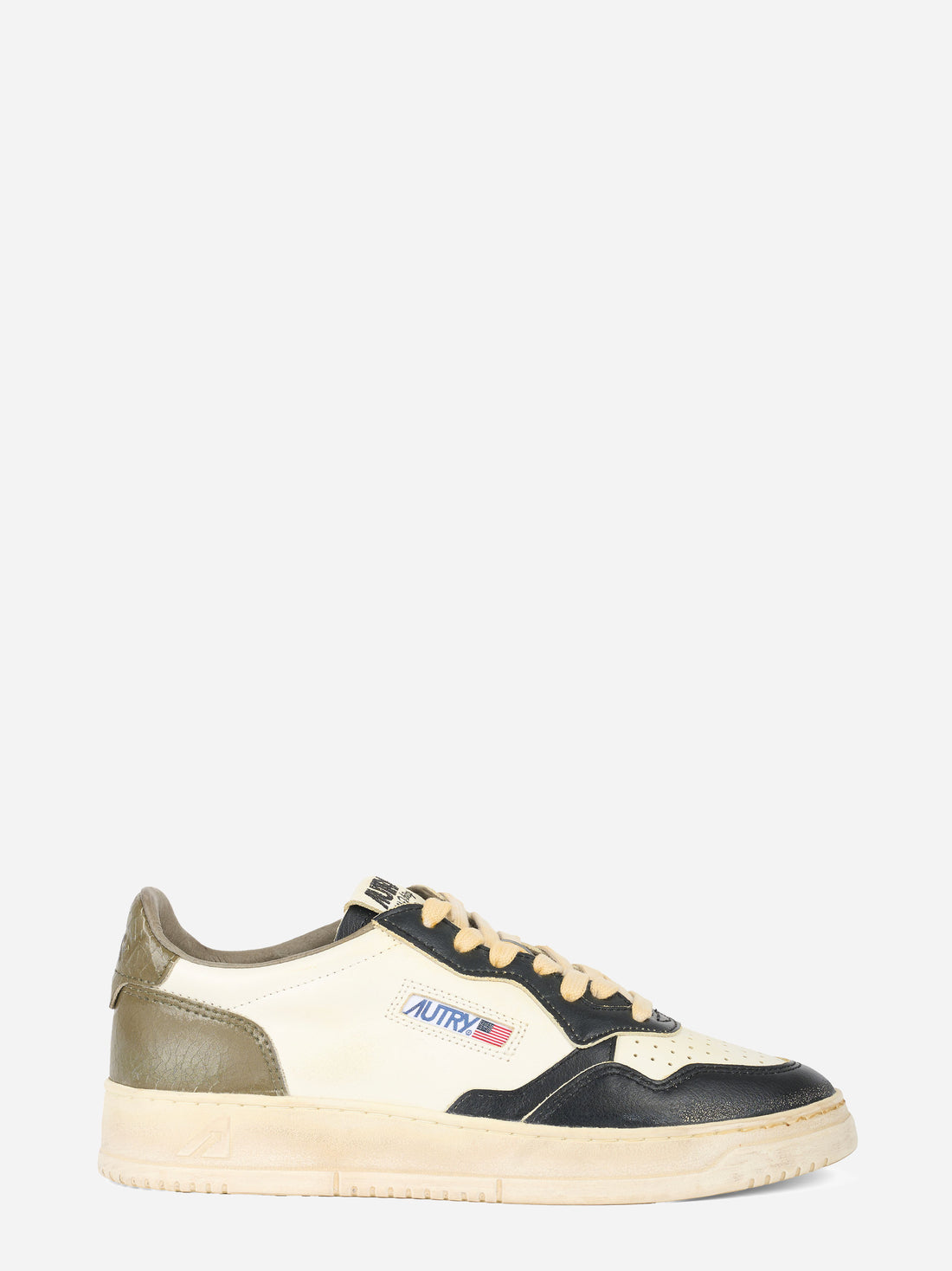 SNEAKERS MEDALIST LOW SUPER VINTAGE COLORE BIANCO COVERT GREEN E NERO