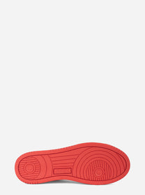 SNEAKERS MEDALIST LOW &#39;MAISON KITSUNÉ&#39; IN PELLE BIANCA E RED CLAY