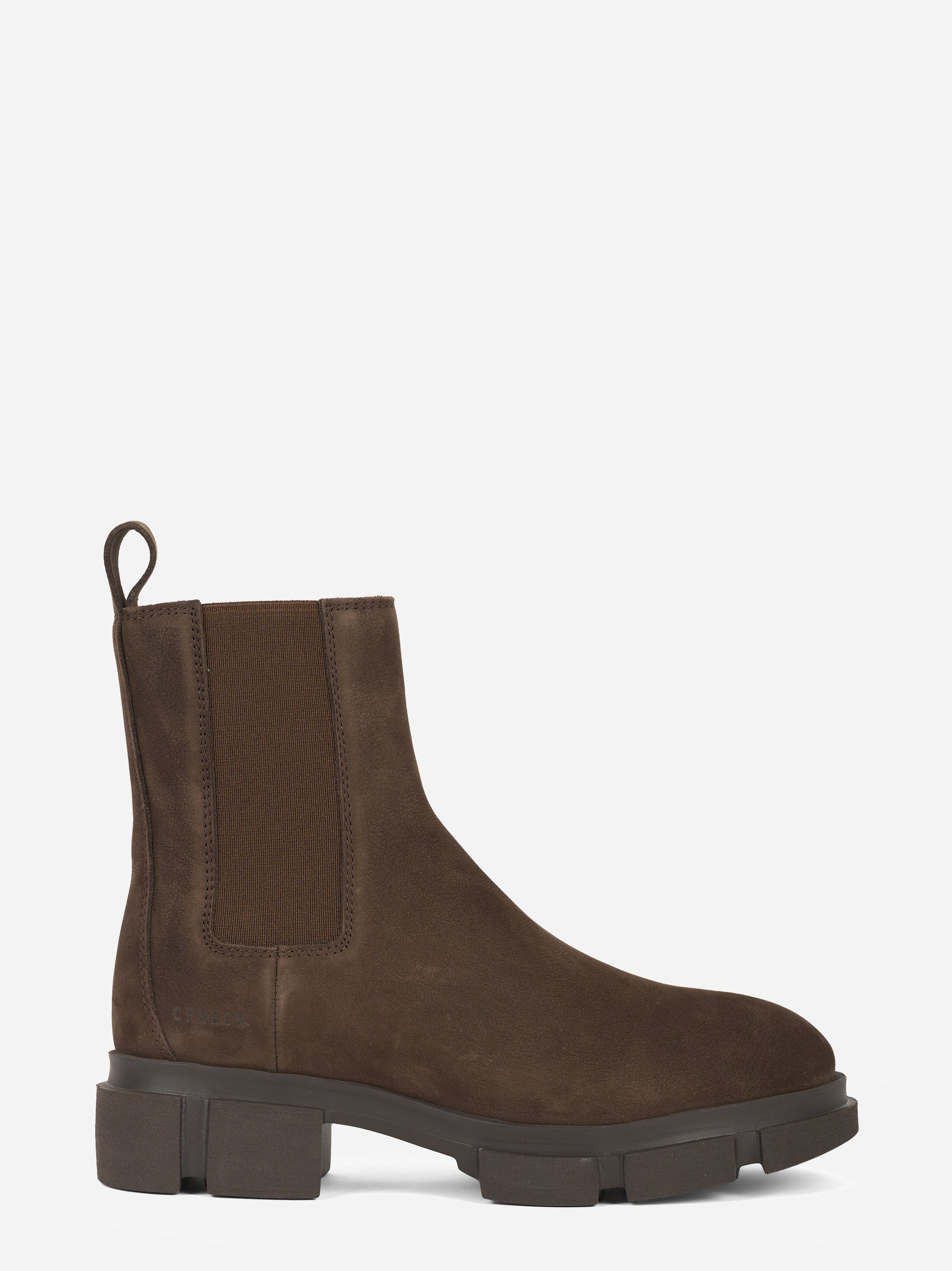 Chelsea boot in nabuk marrone