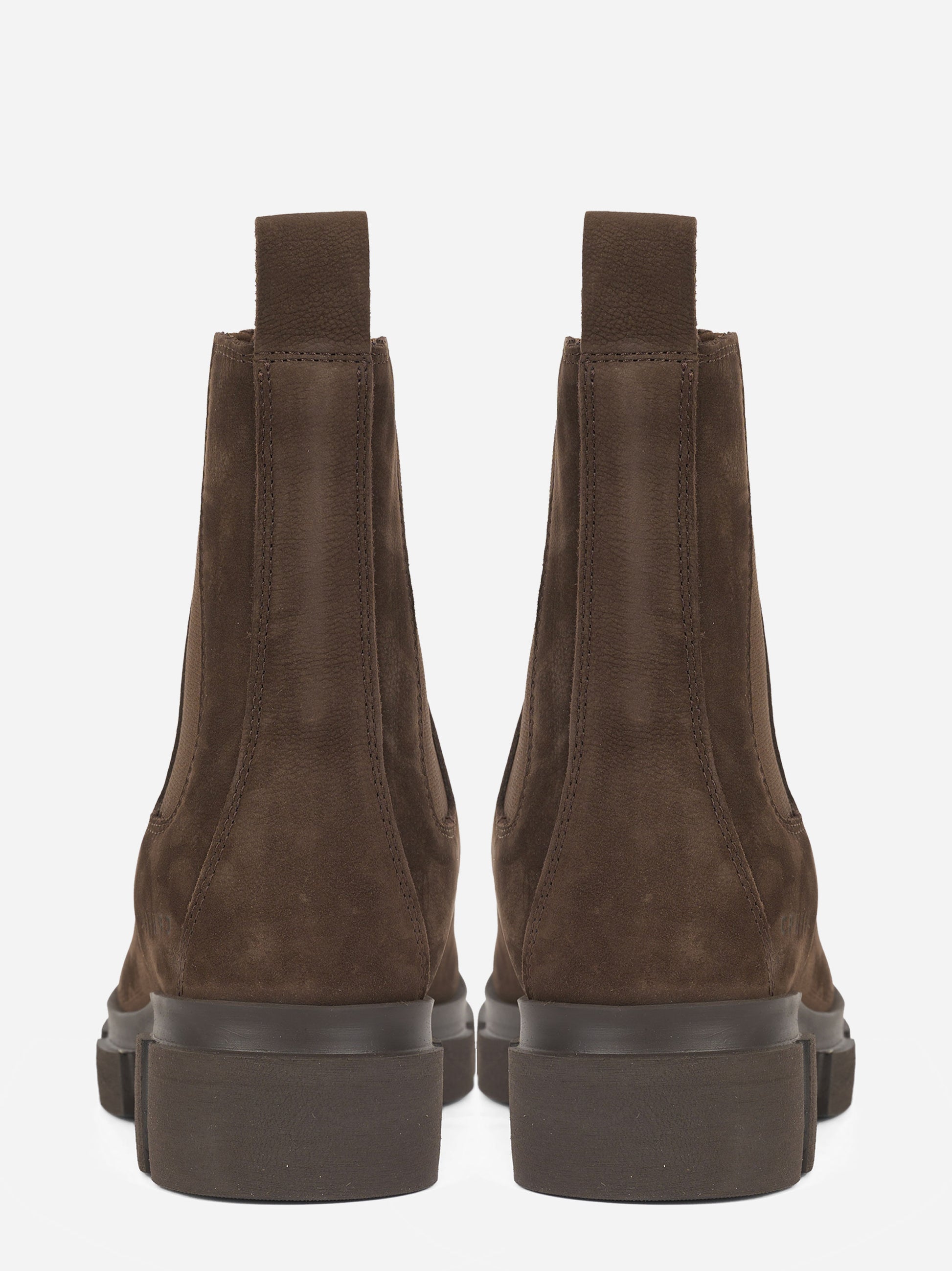 Chelsea boot in nabuk marrone