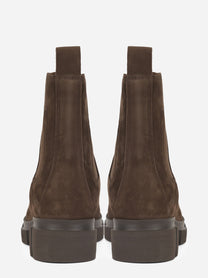 Chelsea boot in nabuk marrone
