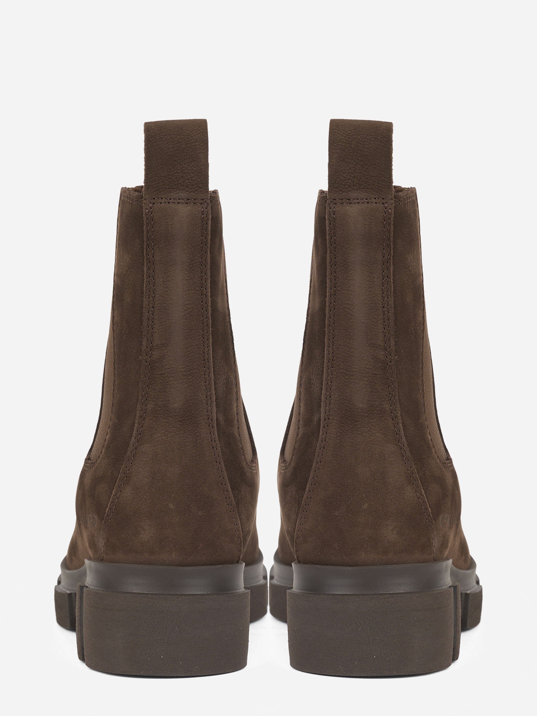 Chelsea boot in nabuk marrone