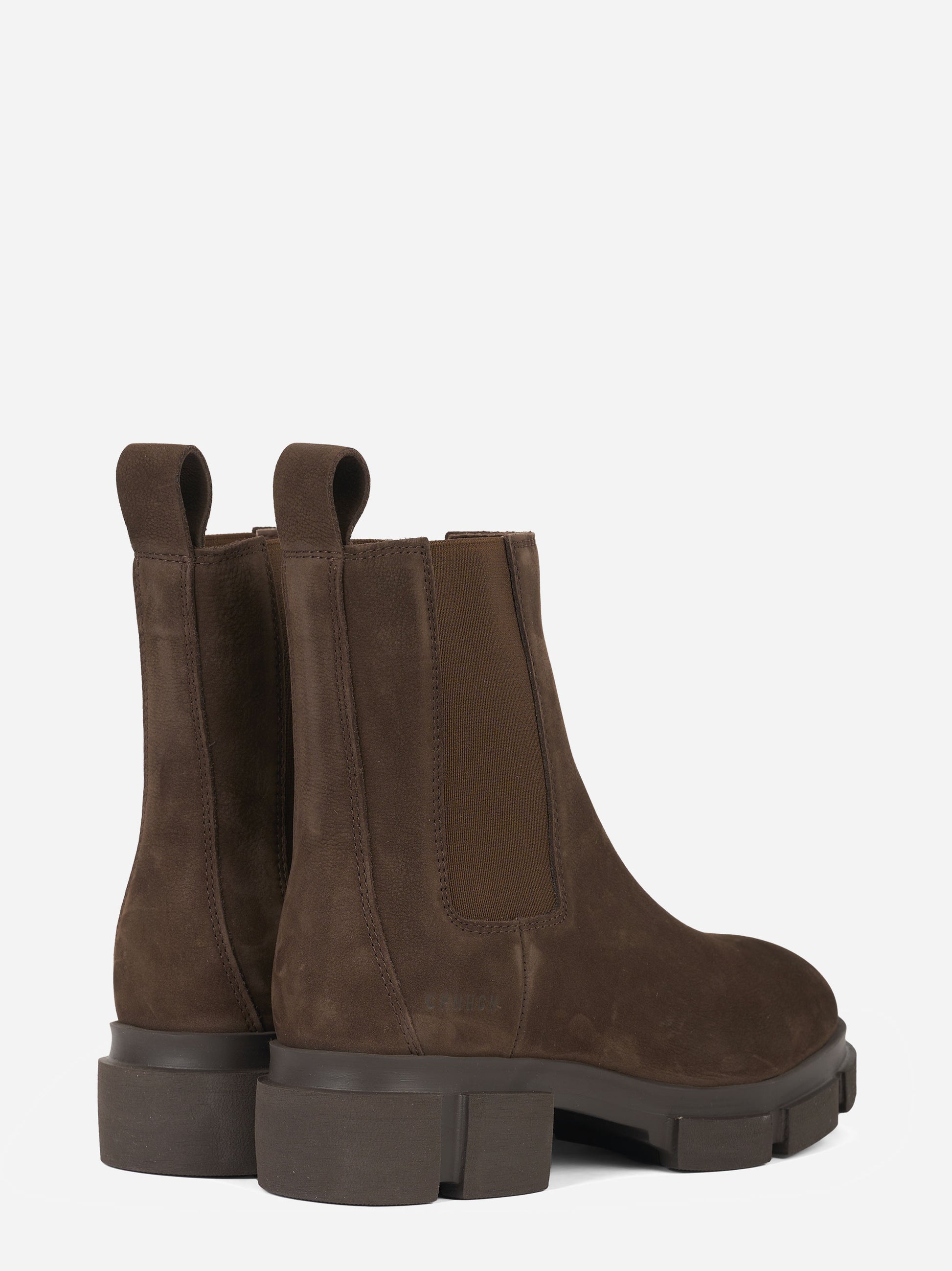 Chelsea boot in nabuk marrone
