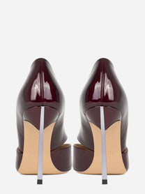 Décolleté Samurai in pelle verniciata bordeaux