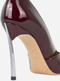 Décolleté Samurai in pelle verniciata bordeaux