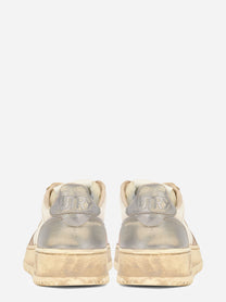 SNEAKERS MEDALIST LOW SUPER VINTAGE IN PELLE BIANCA ROSE E BLACKBOARD