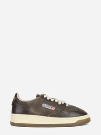 Sneaker Medalist Low in suede e pelle marrone
