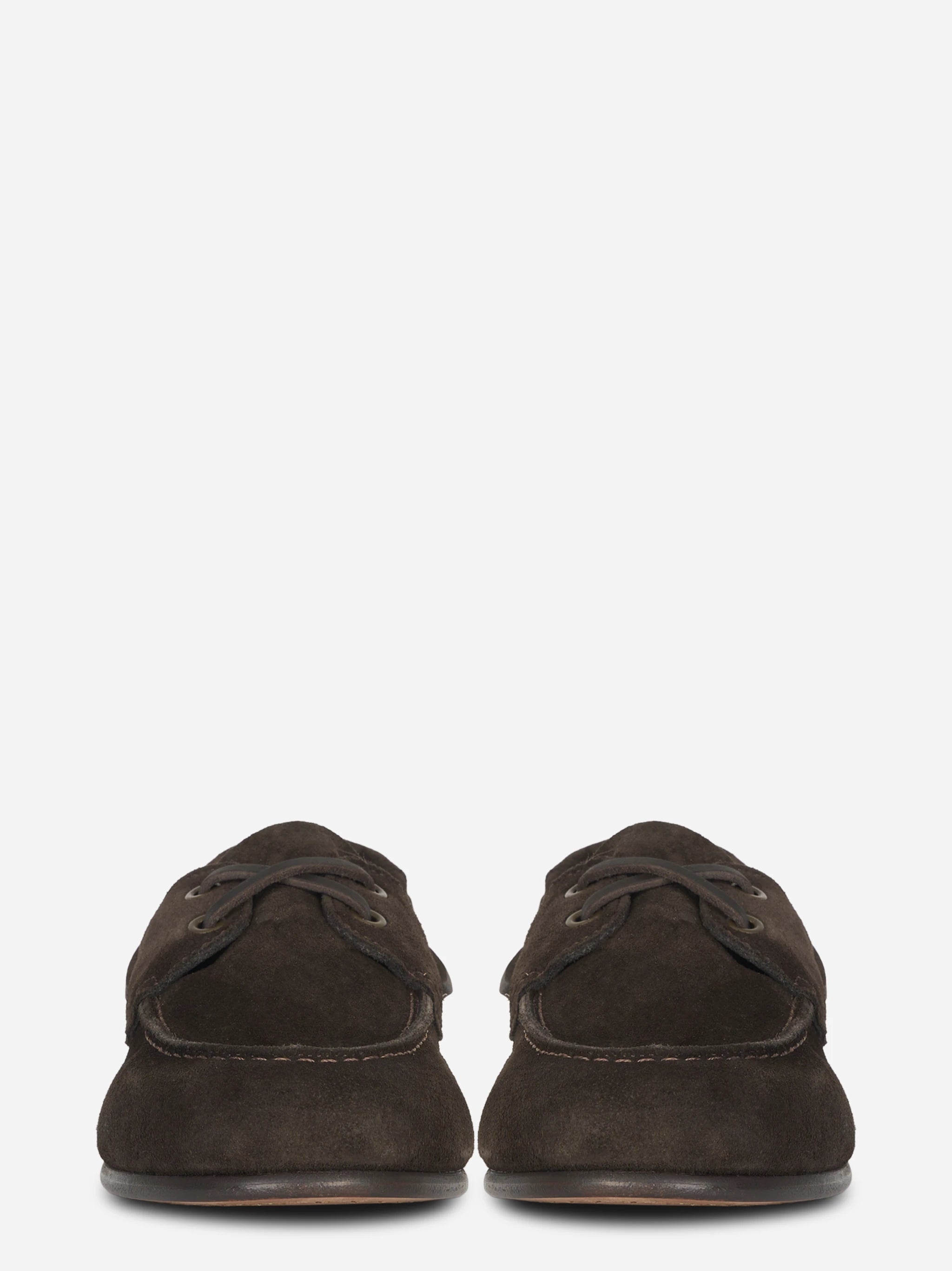 Scarpa da barca Owen in suede marrone