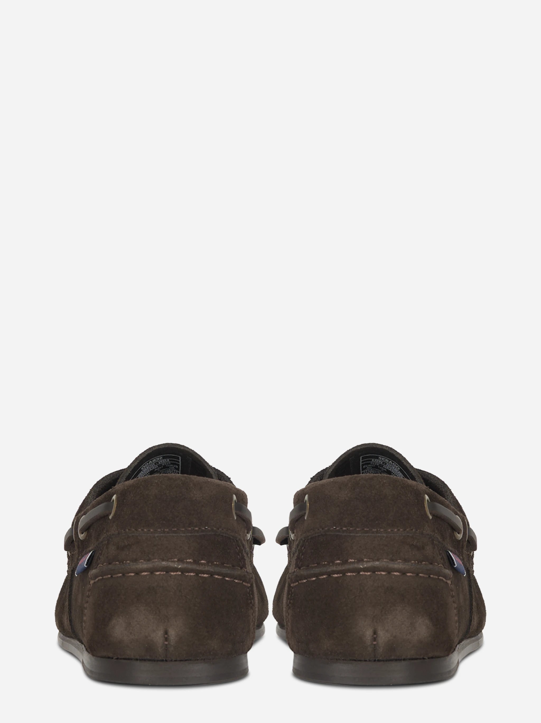 Scarpa da barca Owen in suede marrone