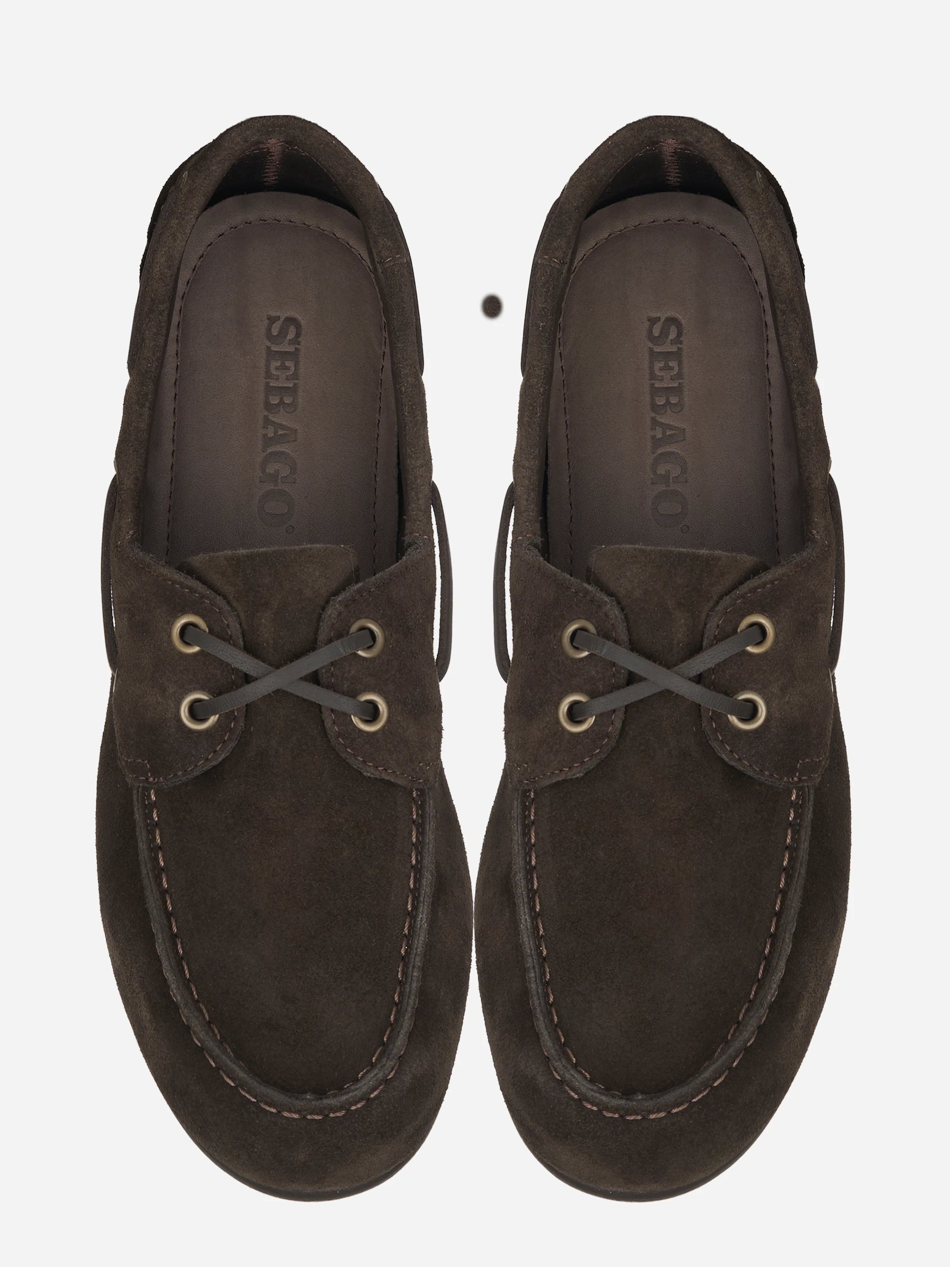 Scarpa da barca Owen in suede marrone
