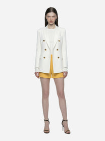 Shorts in crepe leggero giallo